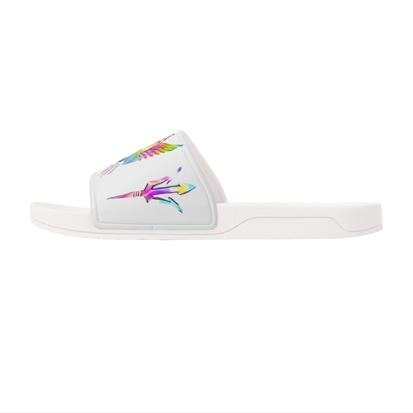 Sun Devil Tie-Die Edition Womens White Star Slides