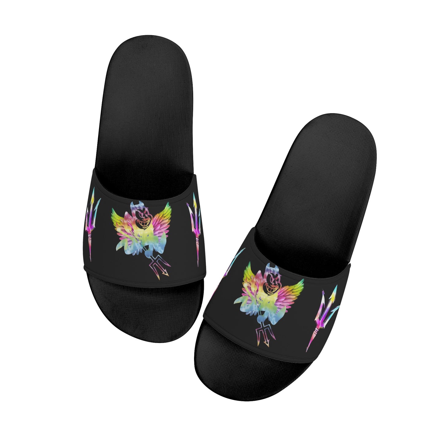 Sun Devil Tie-Die Edition Womens Black Star Slides