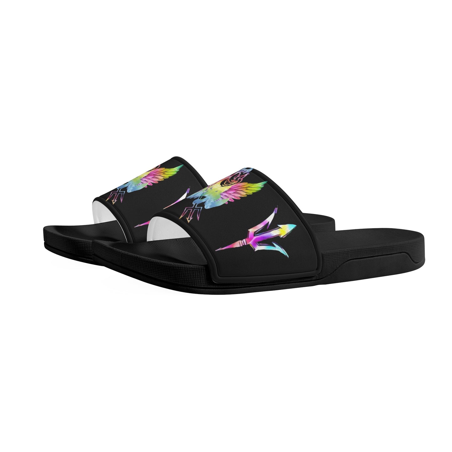 Sun Devil Tie-Die Edition Womens Black Star Slides