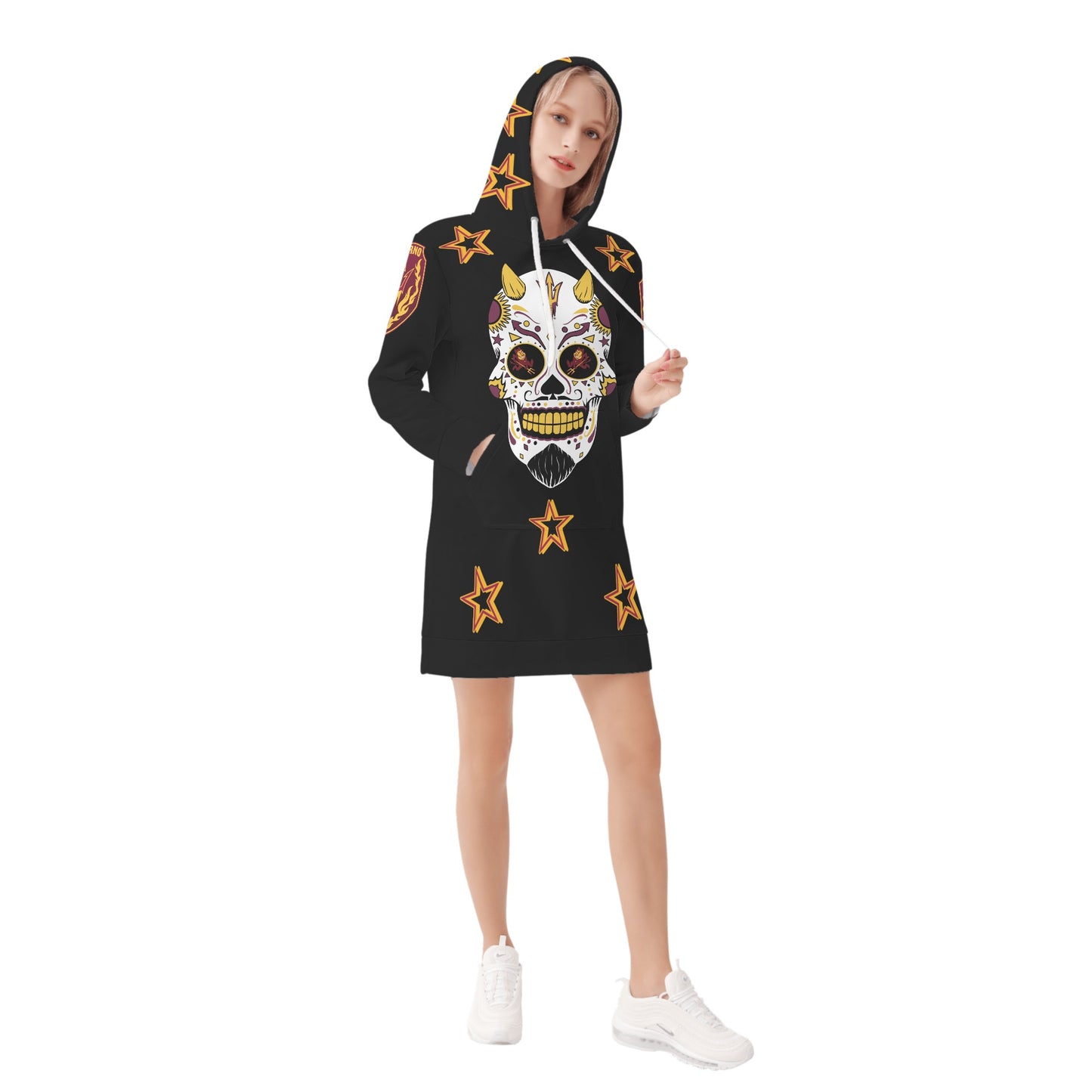 Sun Devil S.O.S Inferno Edition Womens Black Hoodie Dress