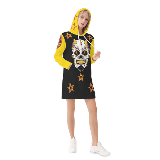 Sun Devil S.O.S Inferno Edition Womens Gold/Black Hoodie Dress