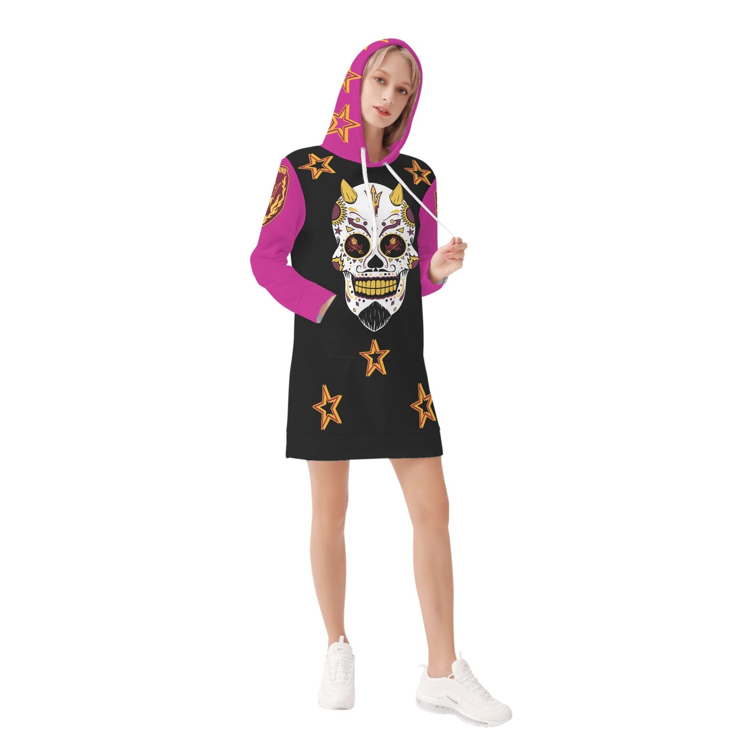 Sun Devil S.O.S Inferno Edition Womens Purple/Black Hoodie Dress