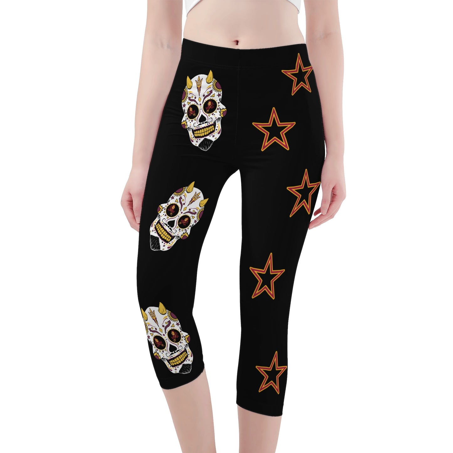 Sun Devil S.O.S Edition Womens Workout  Blue Yoga Leggings