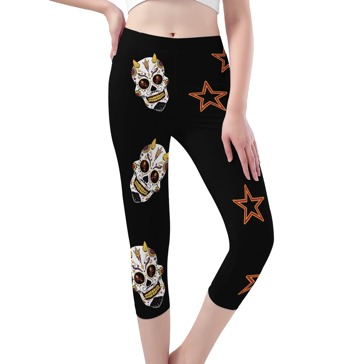 Sun Devil S.O.S Edition Womens Workout  Blue Yoga Leggings