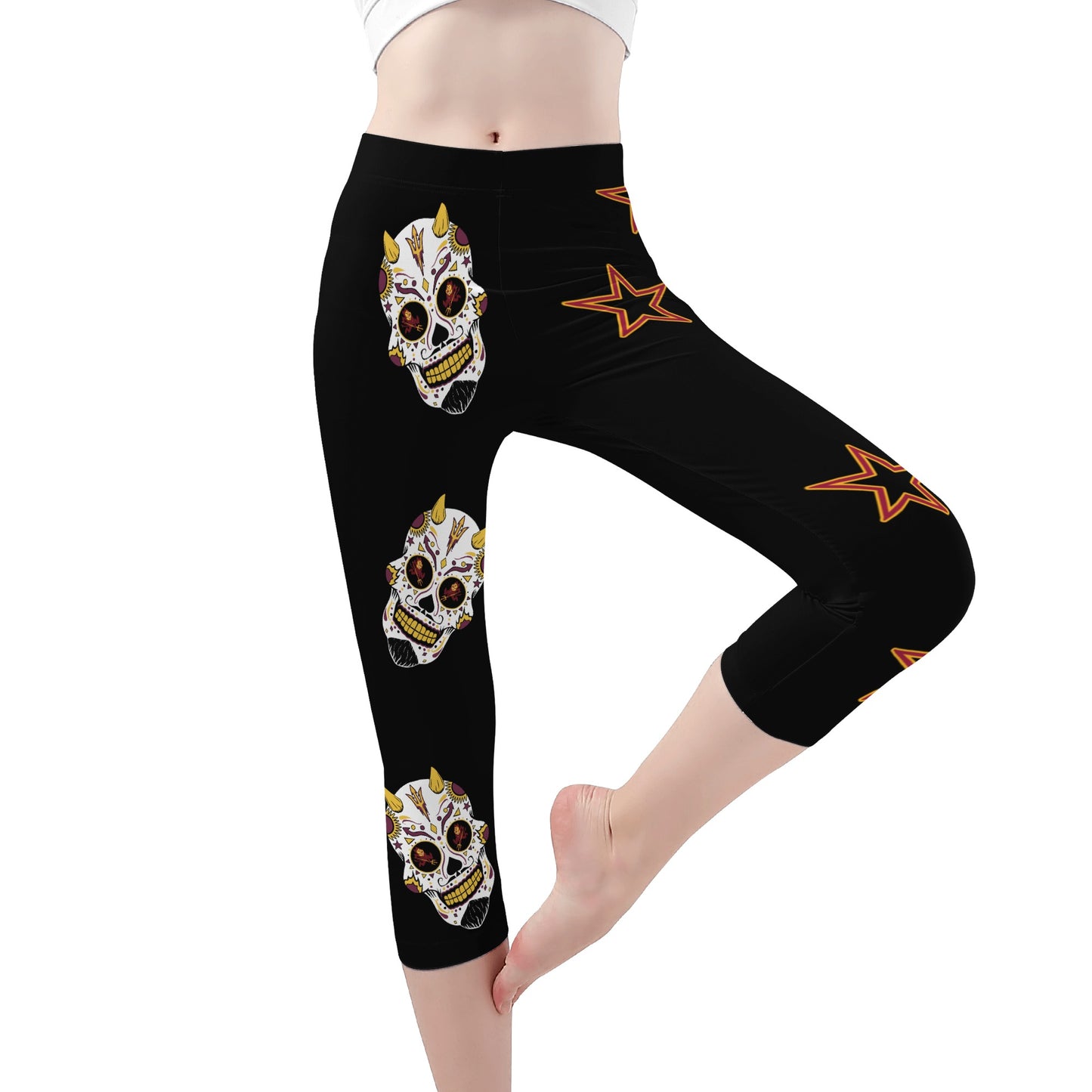 Sun Devil S.O.S Edition Womens Workout  Blue Yoga Leggings