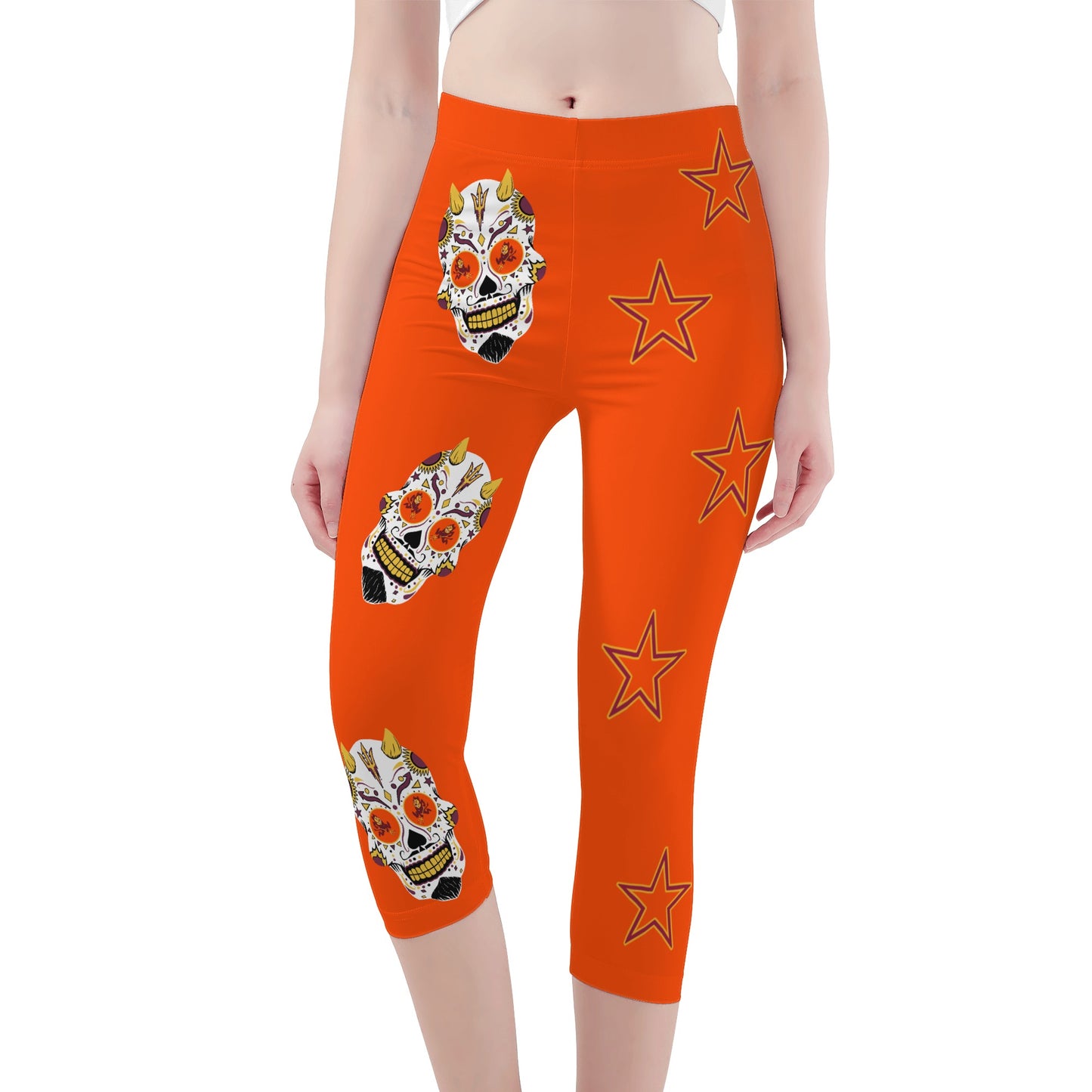 Sun Devil S.O.S Edition Womens Workout Dark Orange Yoga Leggings