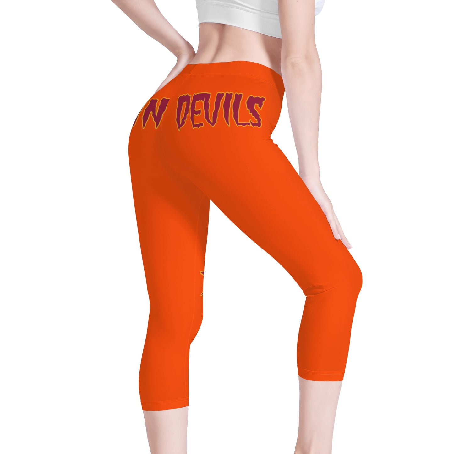 Sun Devil S.O.S Edition Womens Workout Dark Orange Yoga Leggings