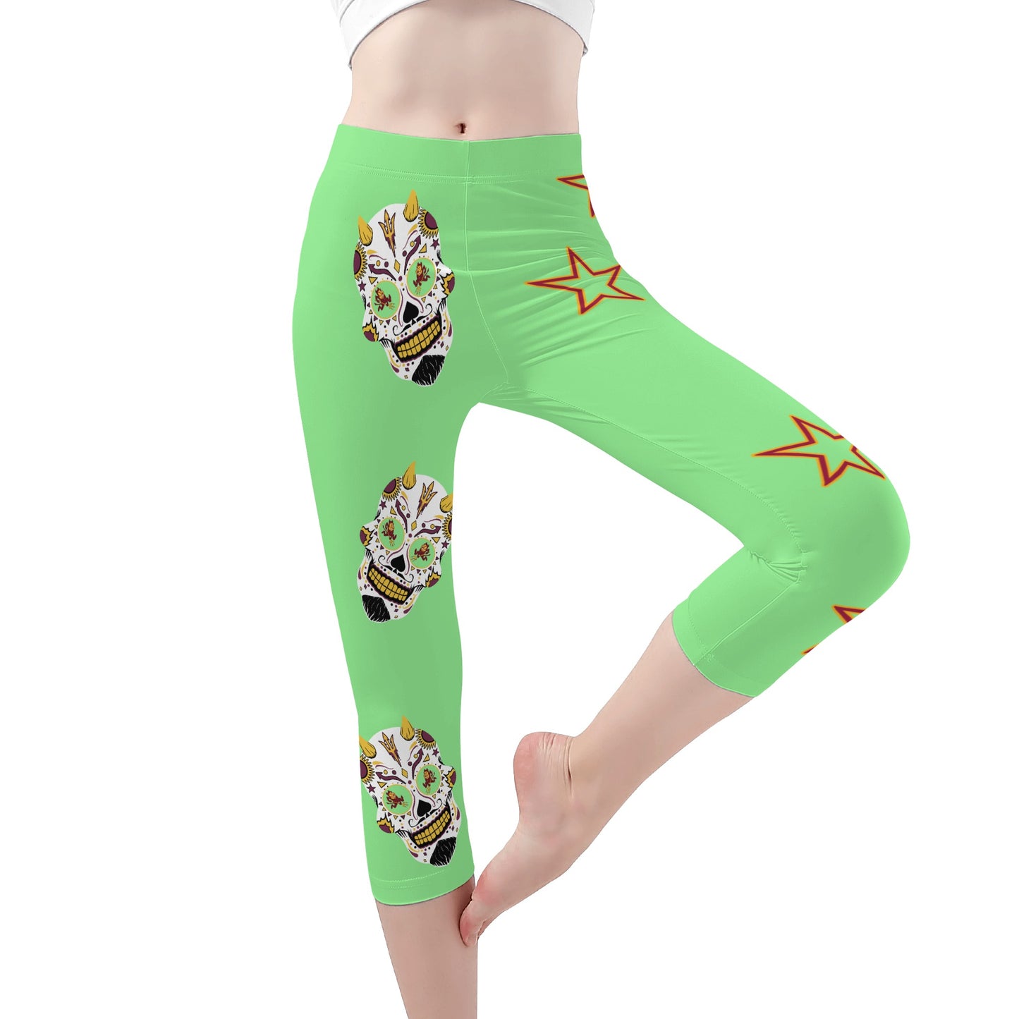 Sun Devil S.O.S Edition Womens Workout  Mint Green Yoga Leggings