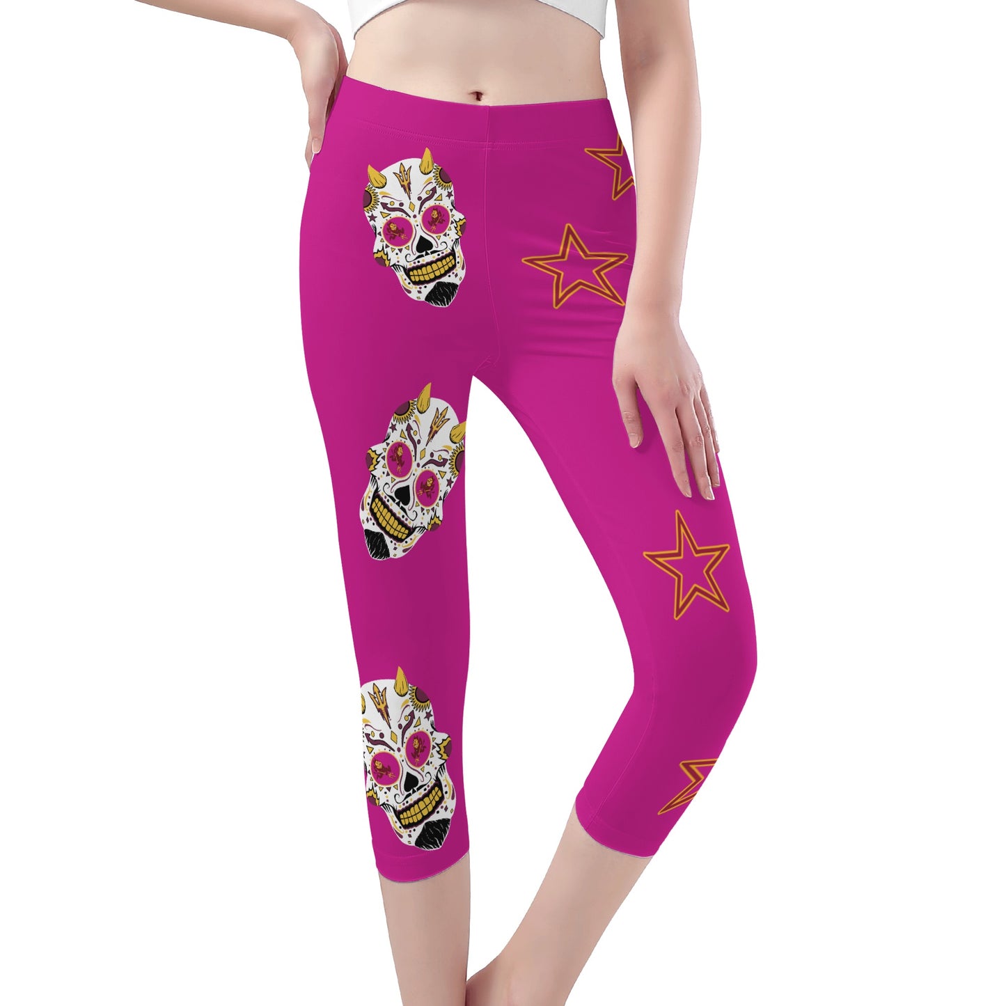 Sun Devil S.O.S Edition Womens Workout  Purple Yoga Leggings