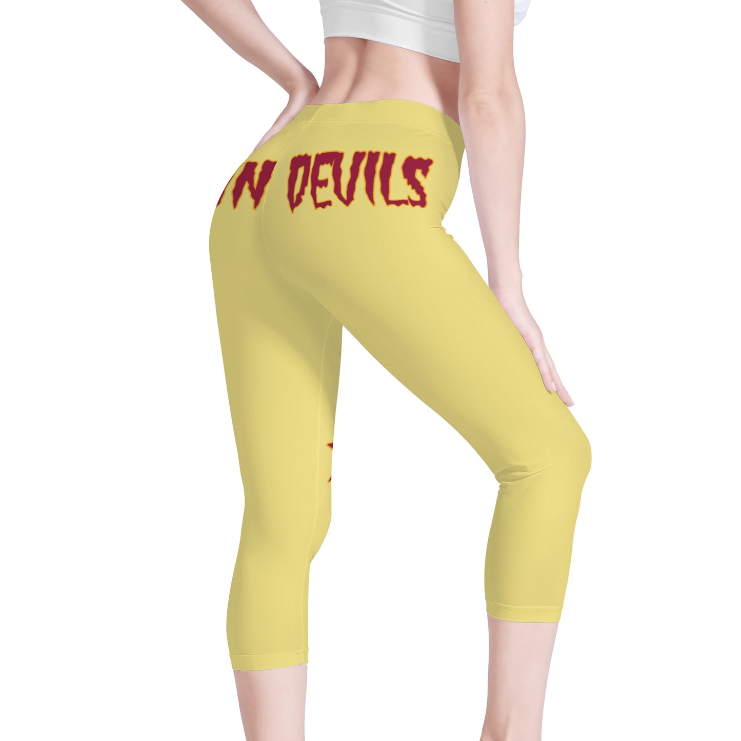 Sun Devil S.O.S Edition Womens Workout  Tan Yoga Leggings