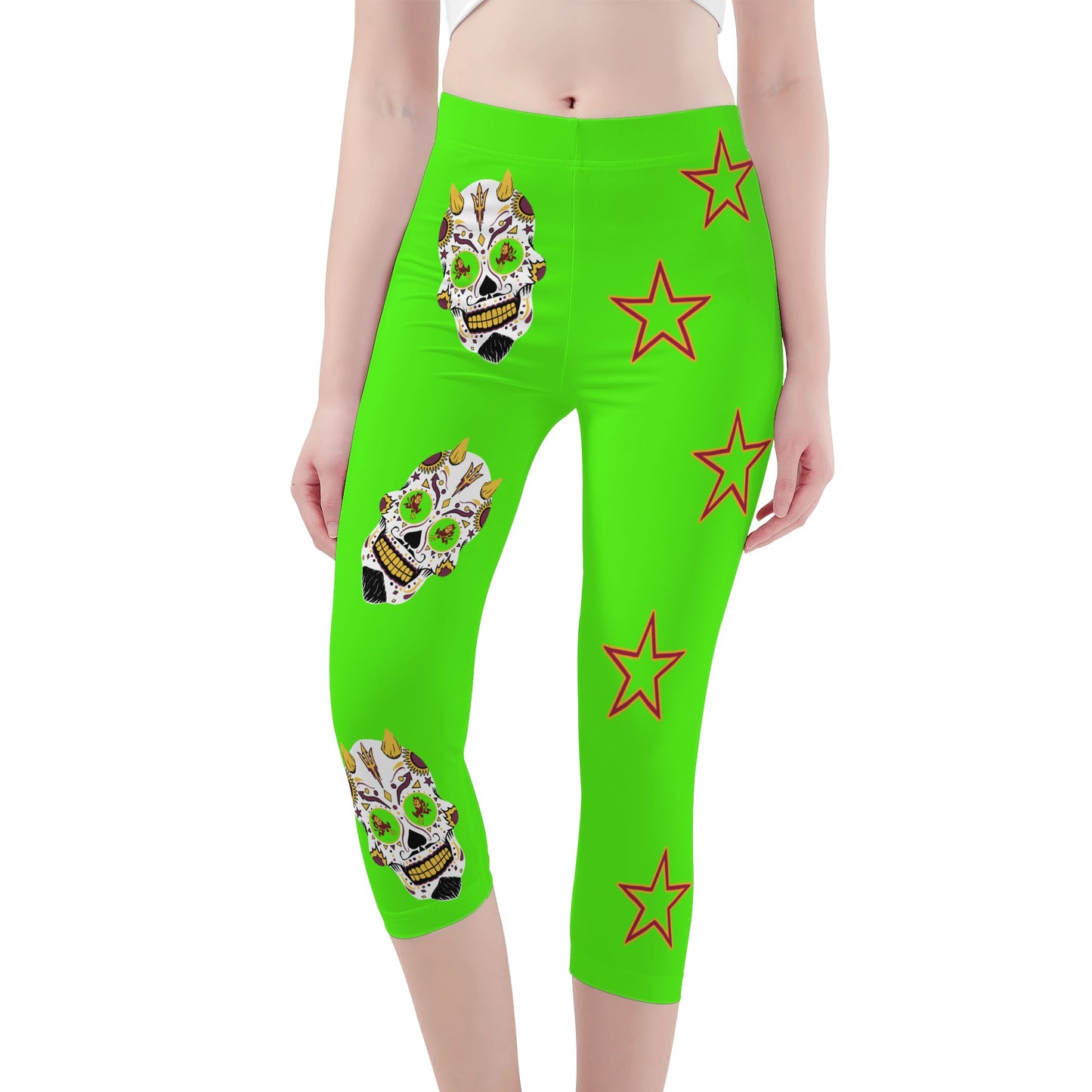 Sun Devil S.O.S Edition Womens Workout  Goo Green Yoga Leggings