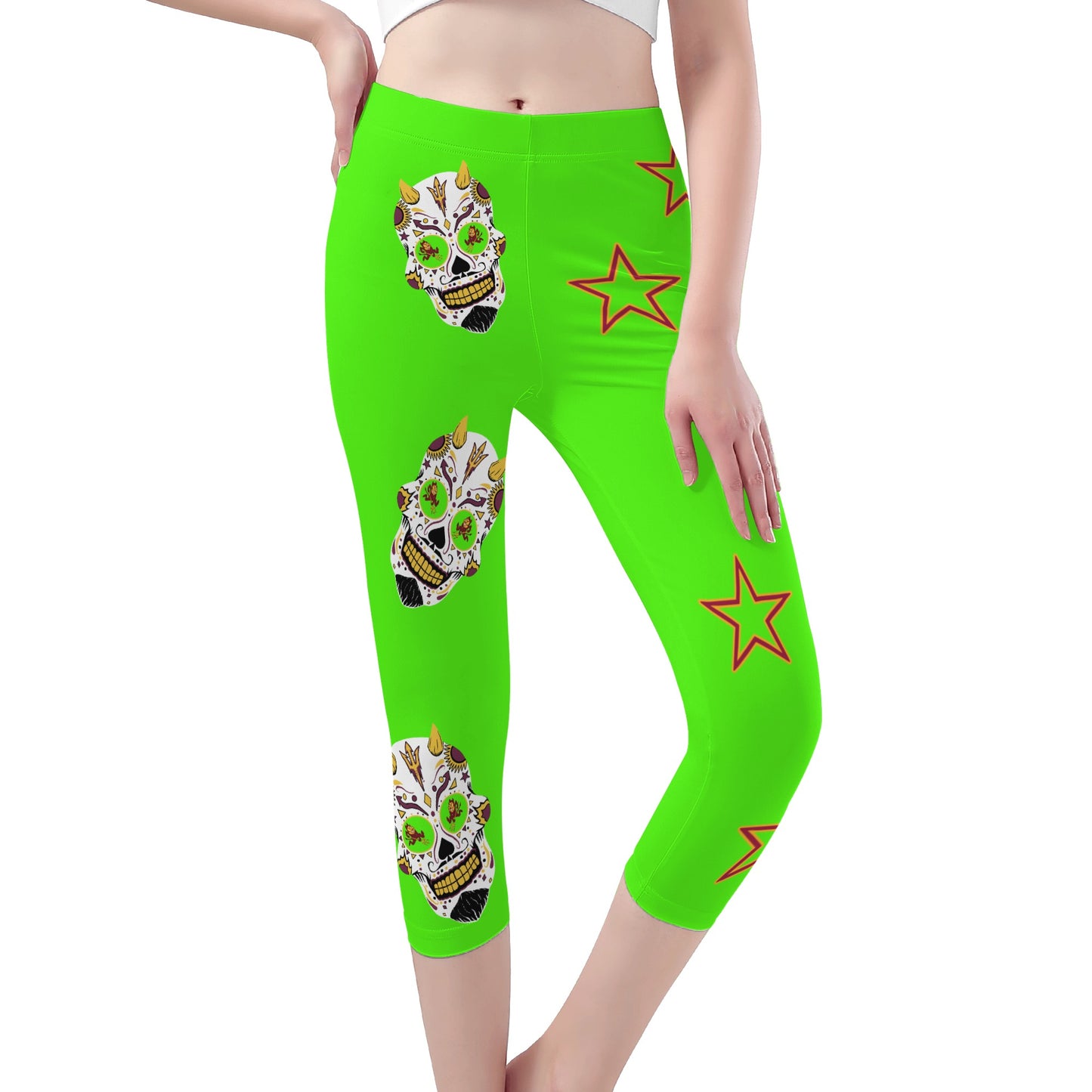 Sun Devil S.O.S Edition Womens Workout  Goo Green Yoga Leggings