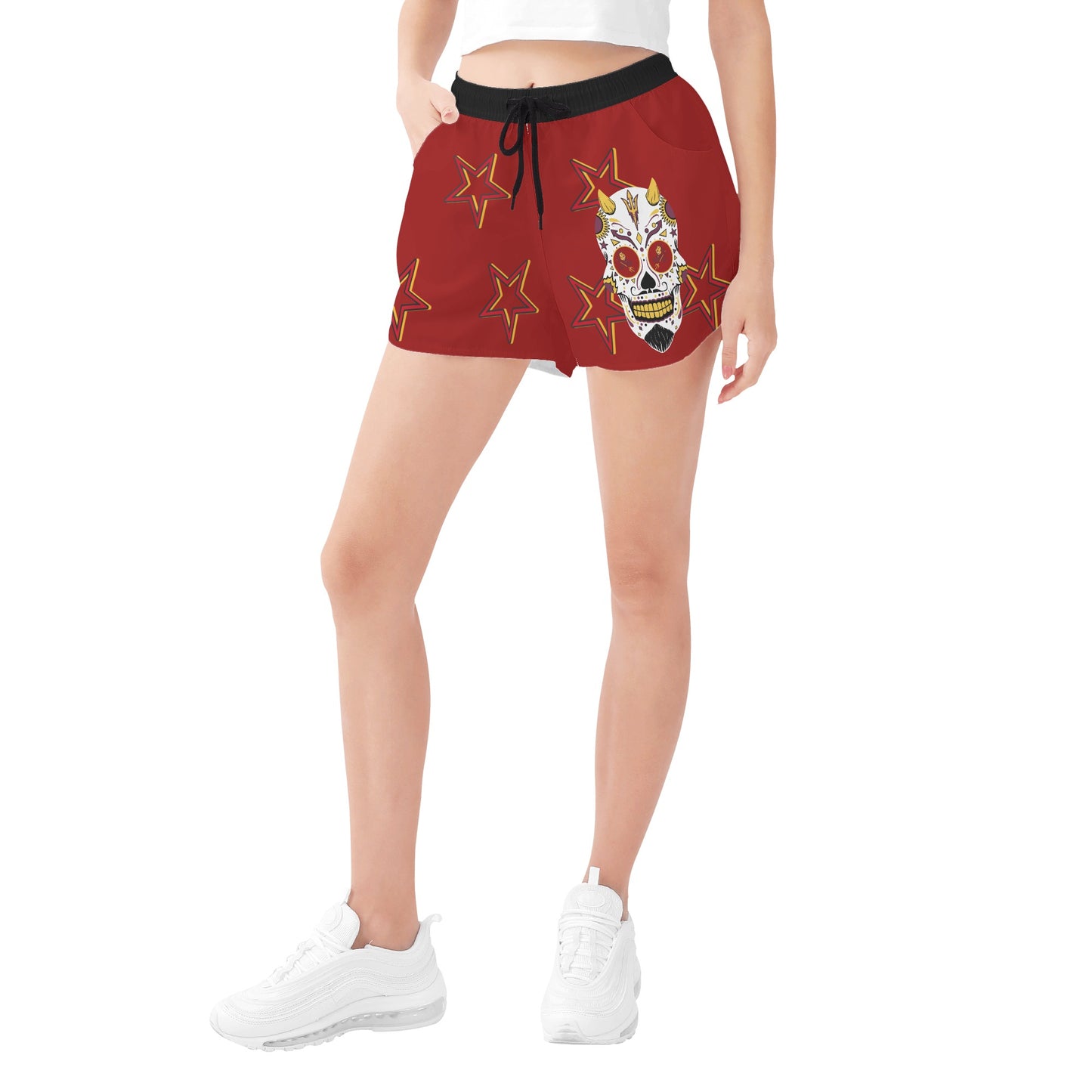 Sun Devil S.O.S Stars Edition Womens Maroon Shorts