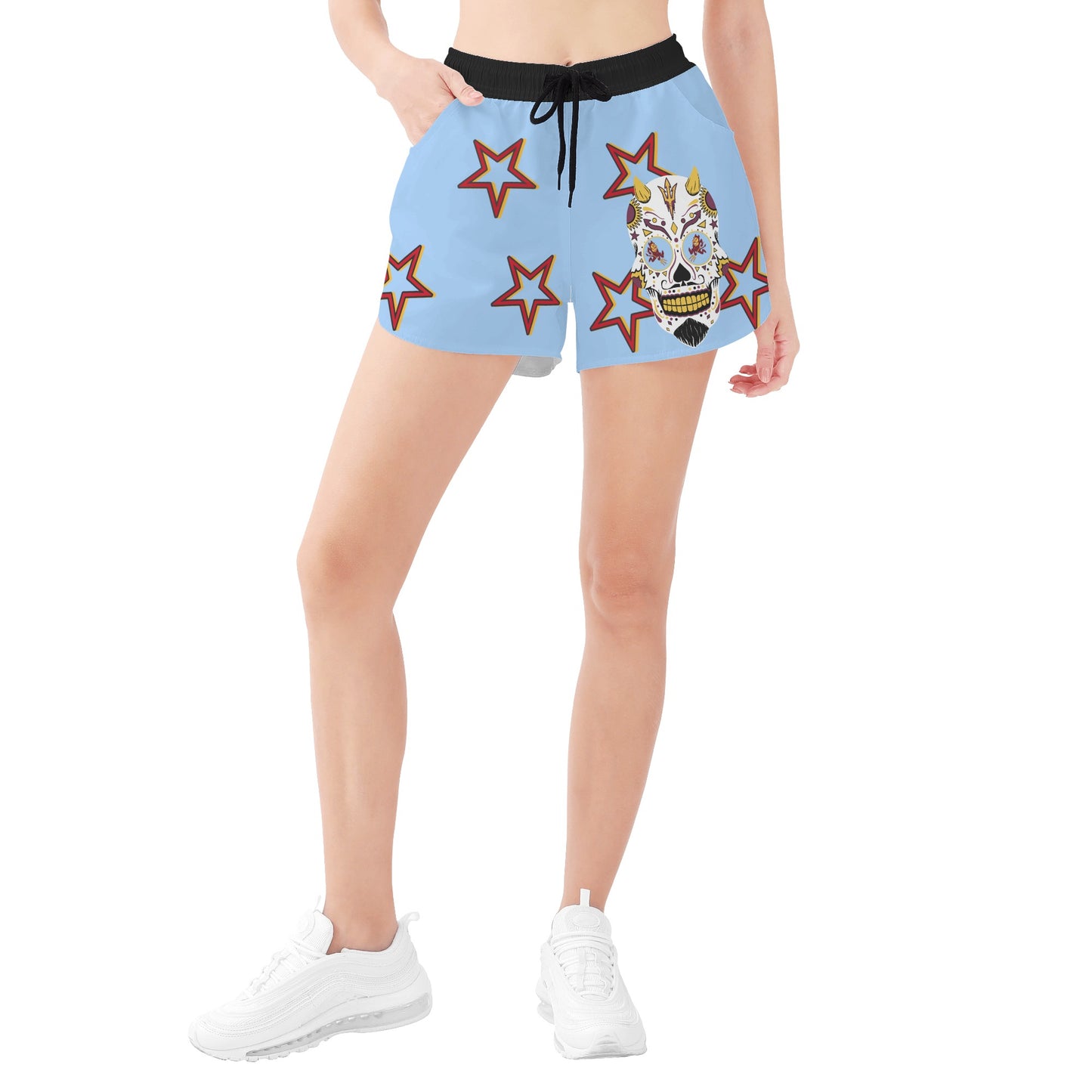 Sun Devil S.O.S Stars Edition Womens Sky Blue Shorts