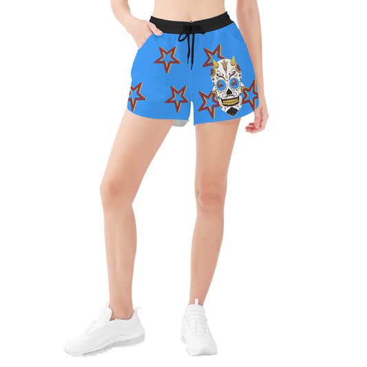 Sun Devil S.O.S Stars Edition Womens Blue Shorts