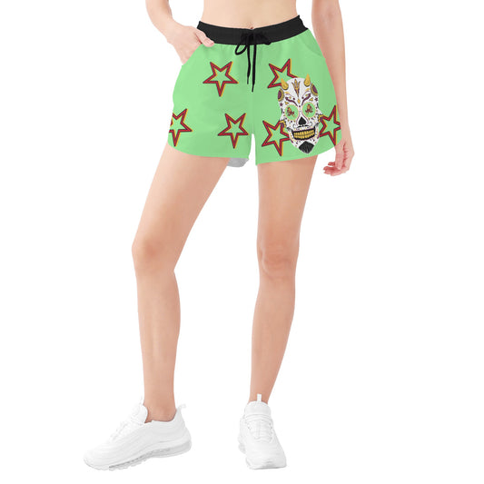 Sun Devil S.O.S Stars Edition Womens Mint Green Shorts