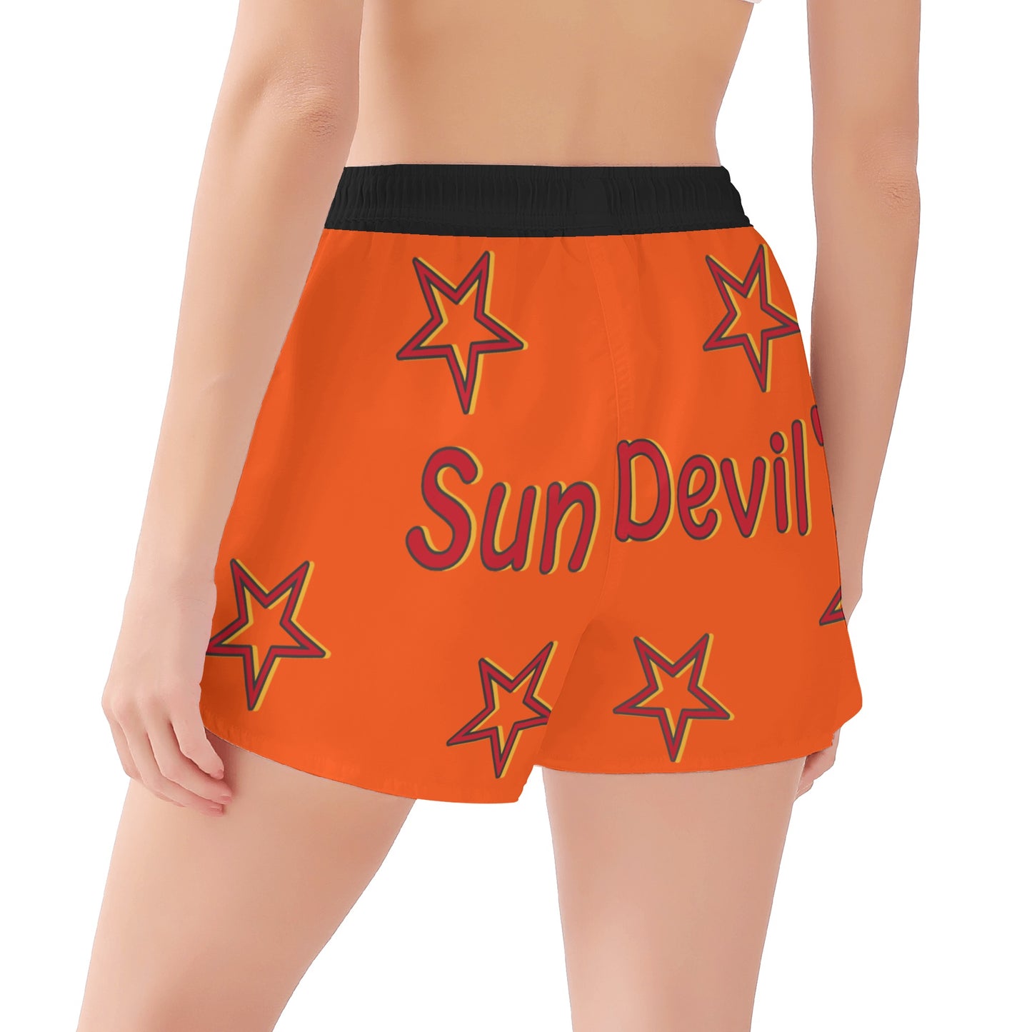 Sun Devil S.O.S Stars Edition Womens Orange Shorts