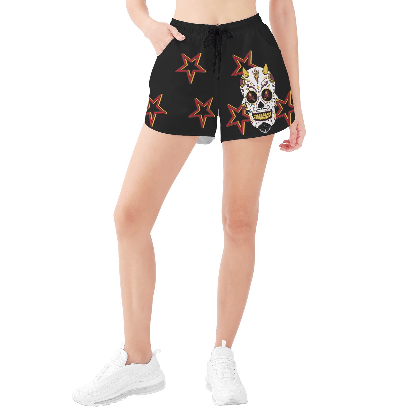 Sun Devil S.O.S Stars Edition Womens Black Shorts