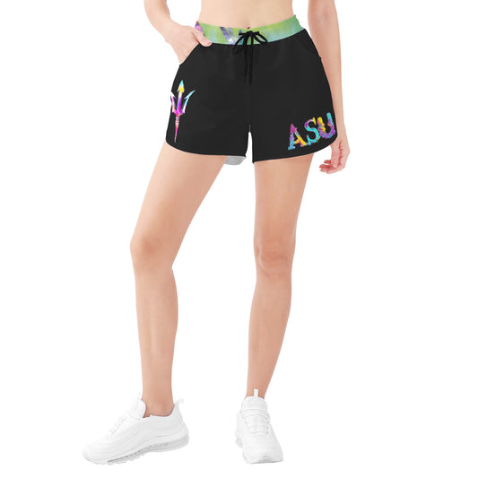 Sun Devil S.O.S Tie- Die Edition Womens Black Shorts