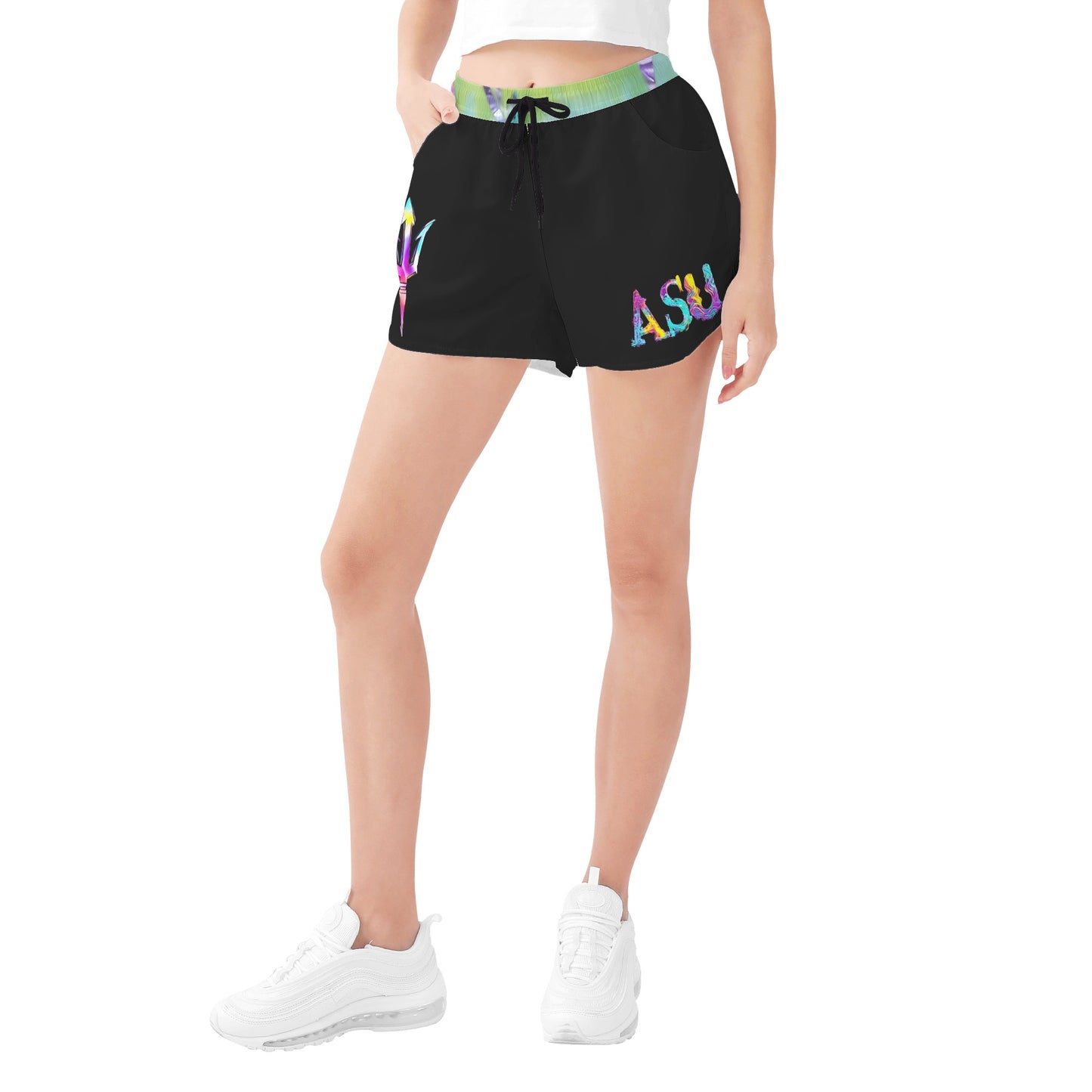 Sun Devil S.O.S Tie- Die Edition Womens Black Shorts