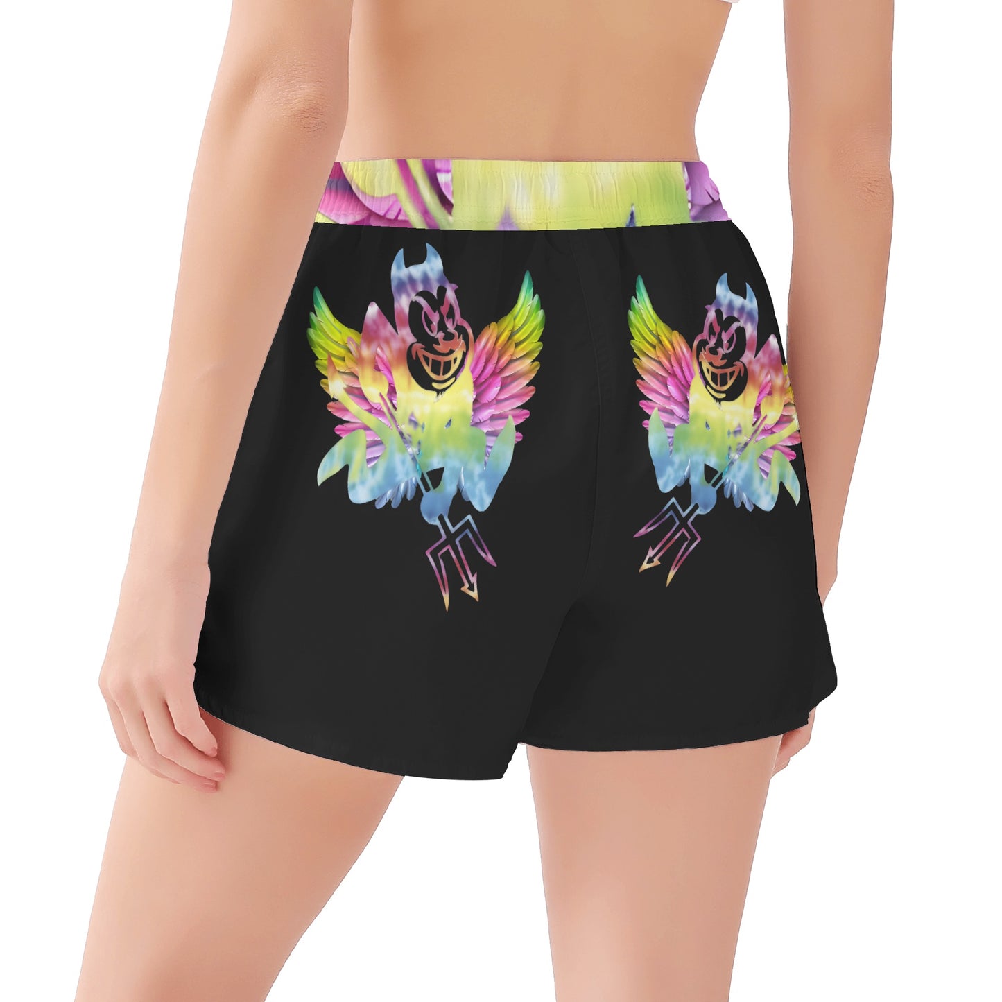 Sun Devil S.O.S Tie- Die Edition Womens Black Shorts