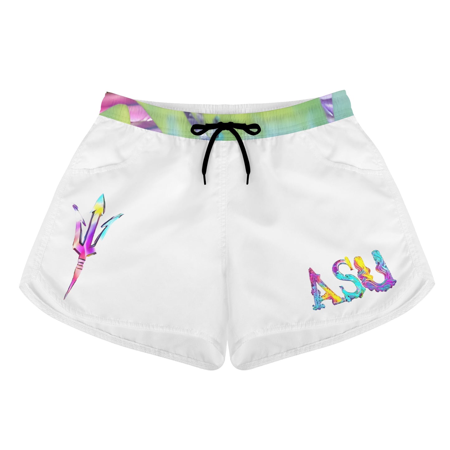 Sun Devil S.O.S Tie-Die Edition Womens White Shorts