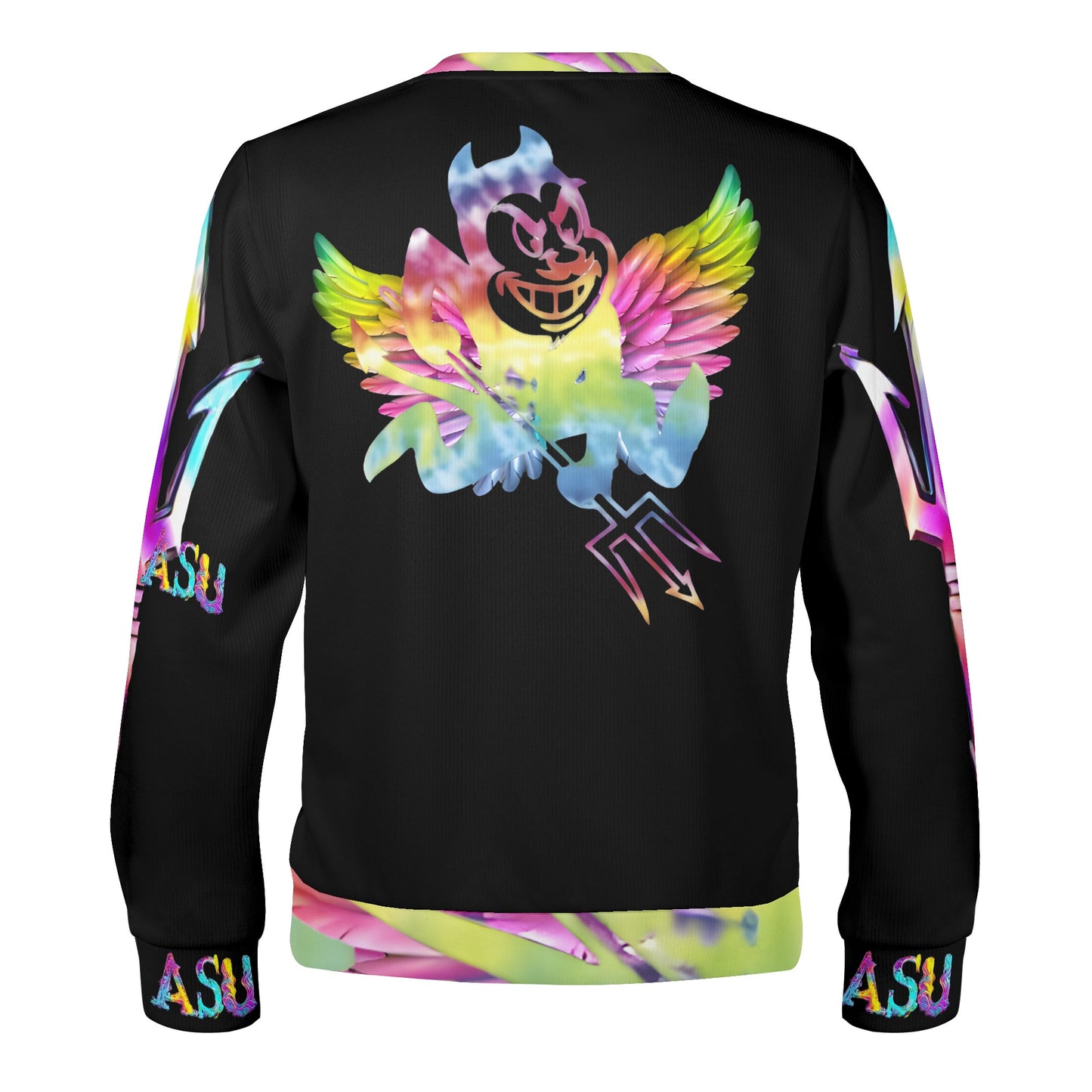 Sun Devil S.O.S Tie-Die Edition Black Unisex Crewneck Sweatshirt