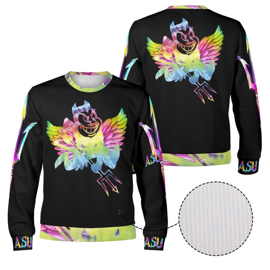 Sun Devil S.O.S Tie-Die Edition Black Unisex Crewneck Sweatshirt