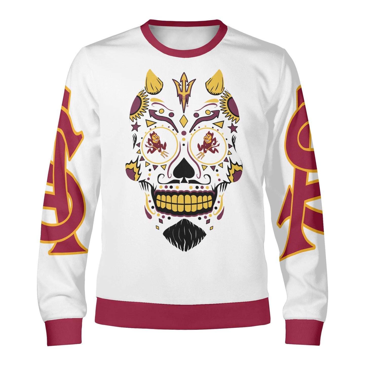 Sun Devil S.O.S Stars Edition White Unisex Crewneck Sweatshirt