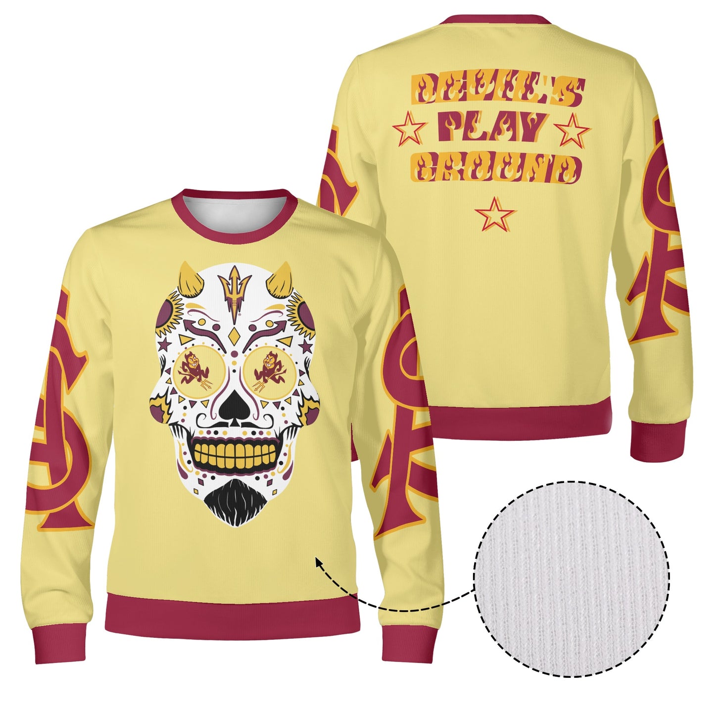 Sun Devil S.O.S Stars Edition Tan Unisex Crewneck Sweatshirt