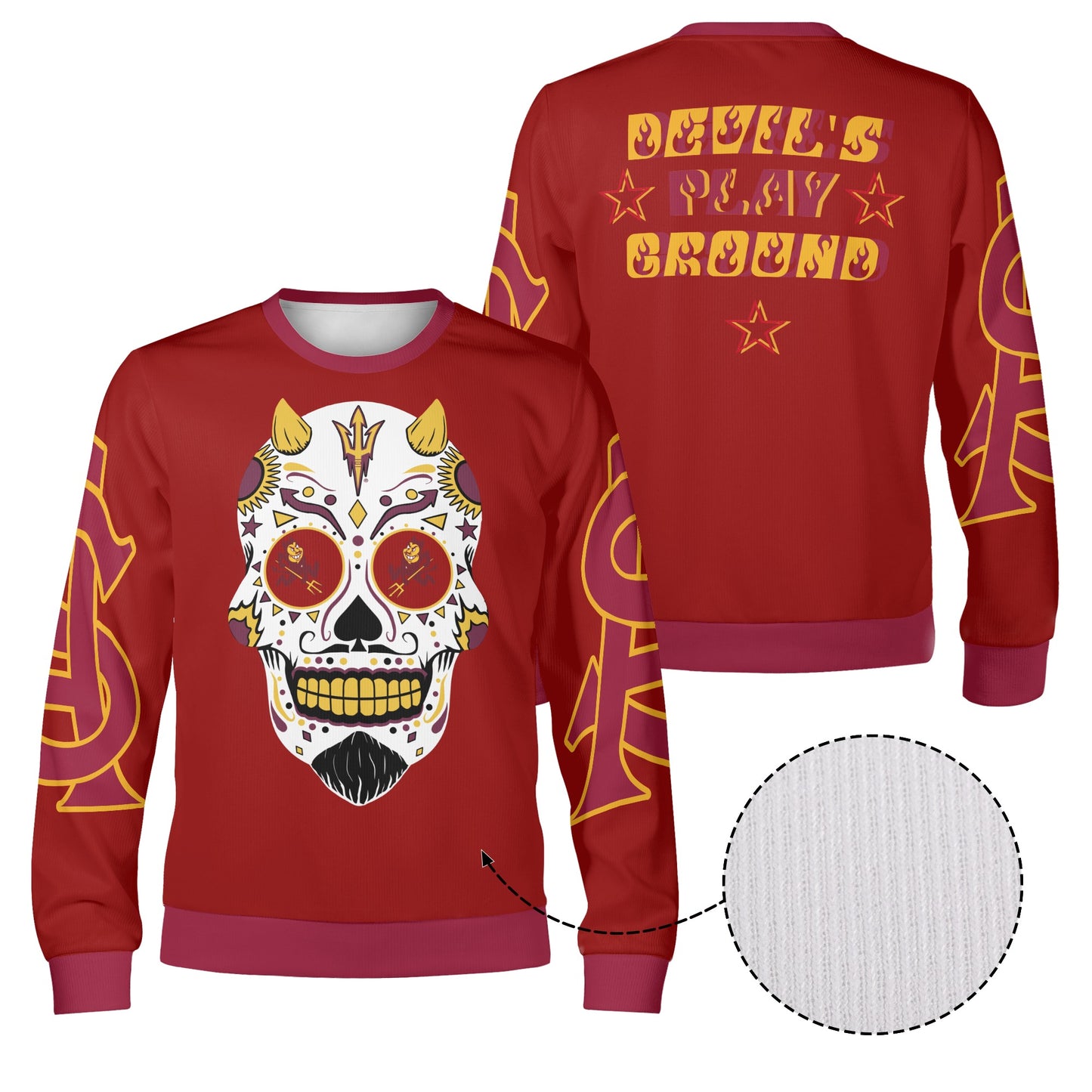 Sun Devil S.O.S Stars Edition Maroon Unisex Crewneck Sweatshirt