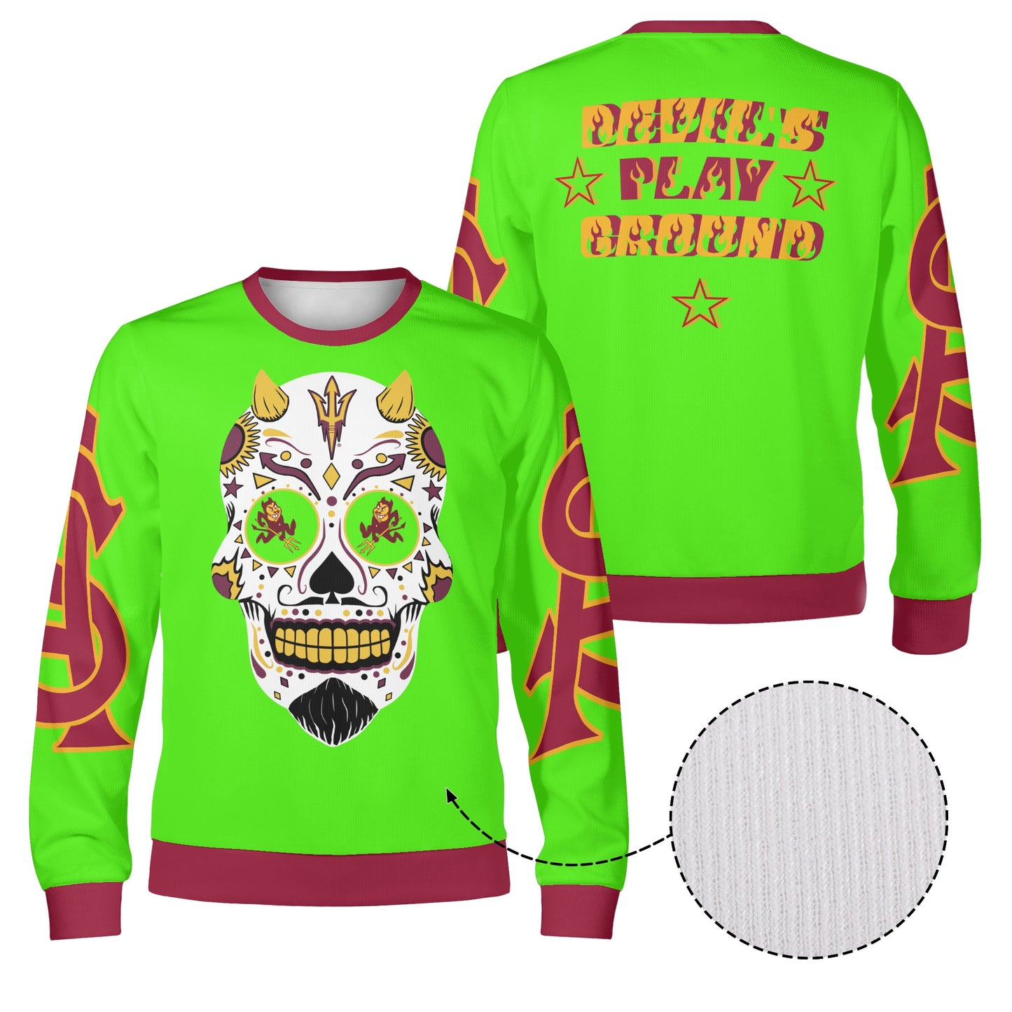 Sun Devil S.O.S Stars Edition Goo Green Unisex Crewneck Sweatshirt