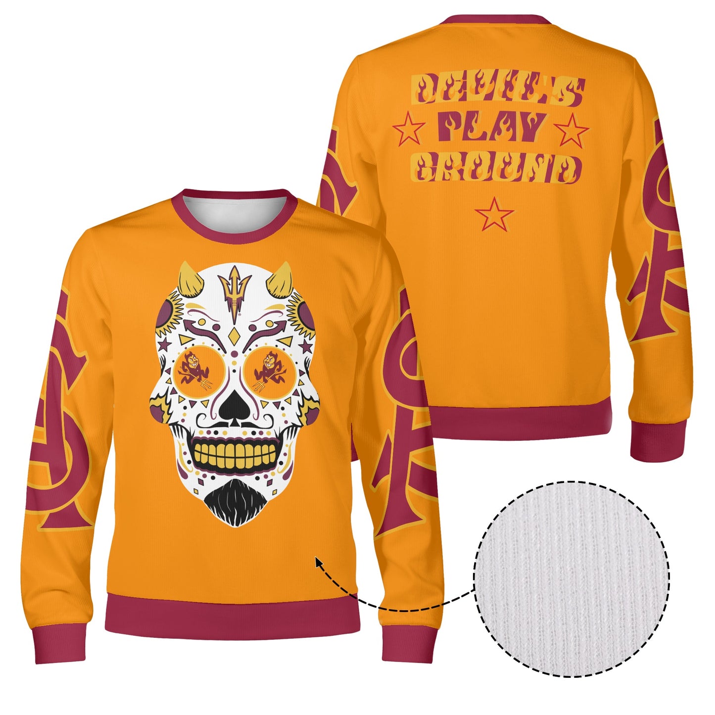 Sun Devil S.O.S Stars Edition Orange Unisex Crewneck Sweatshirt