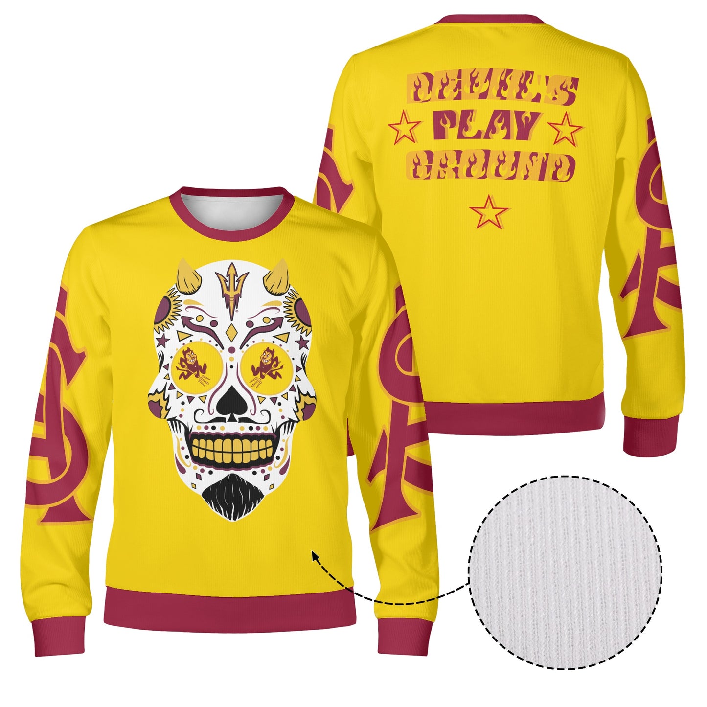 Sun Devil S.O.S Stars Edition Gold Unisex Crewneck Sweatshirt