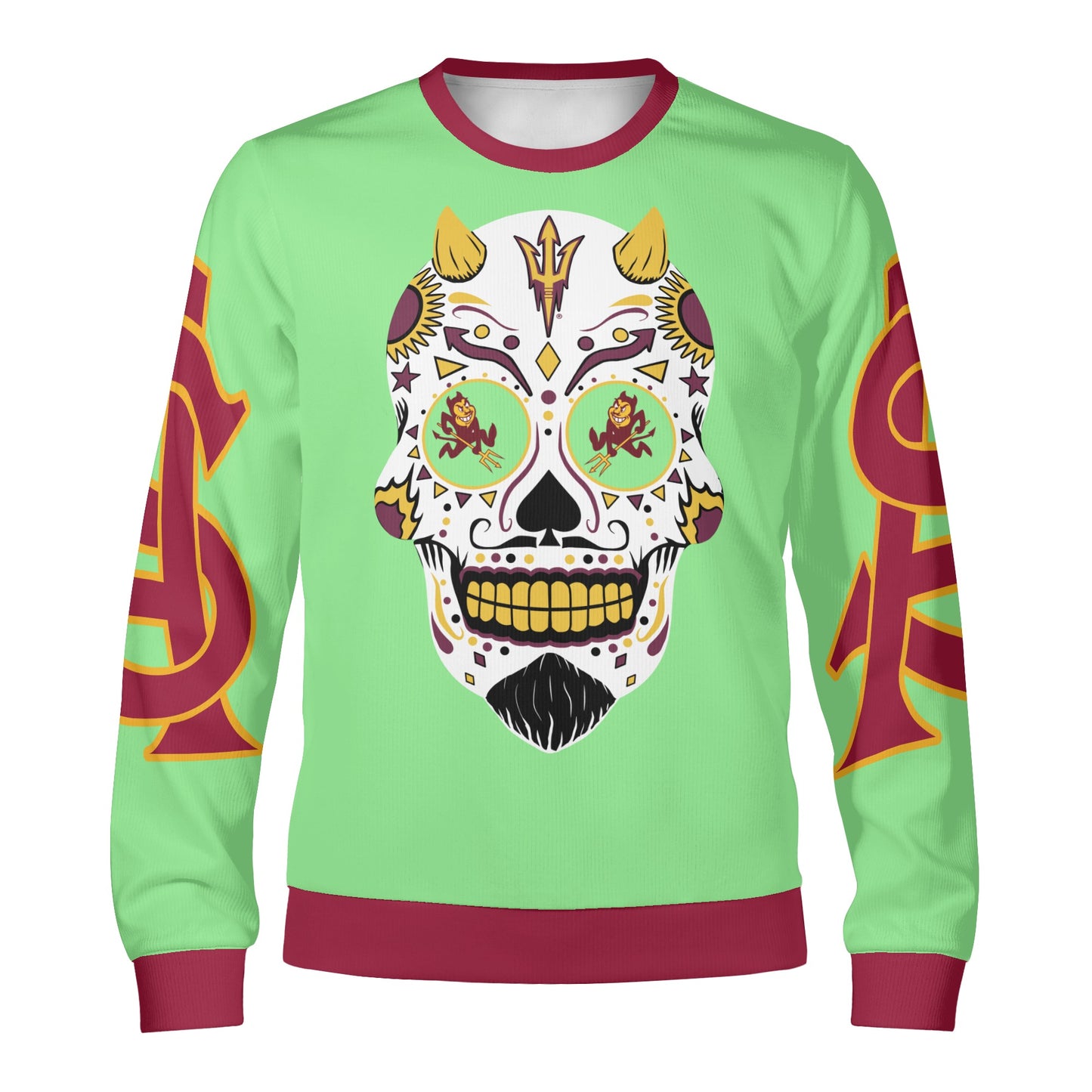 Sun Devil S.O.S Stars Edition Mint Green Unisex Crewneck Sweatshirt