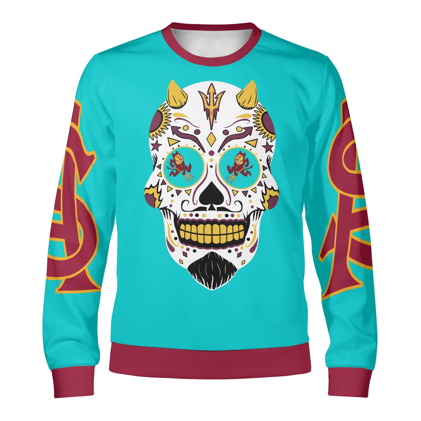 Sun Devil S.O.S Stars Edition Turquoise Unisex Crewneck Sweatshirt