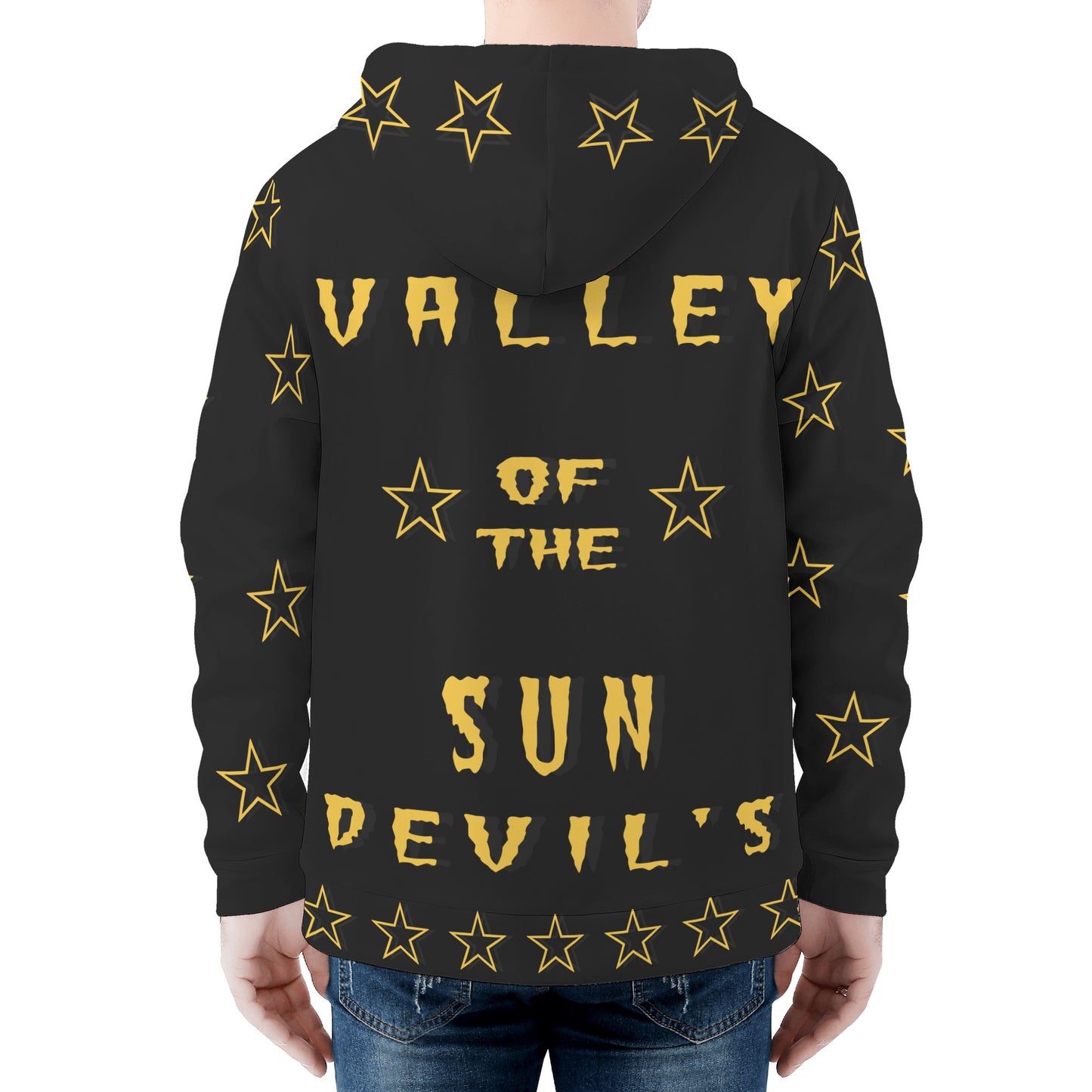 Sun Devil Follow The Fork Mens Black Zip Hoodie