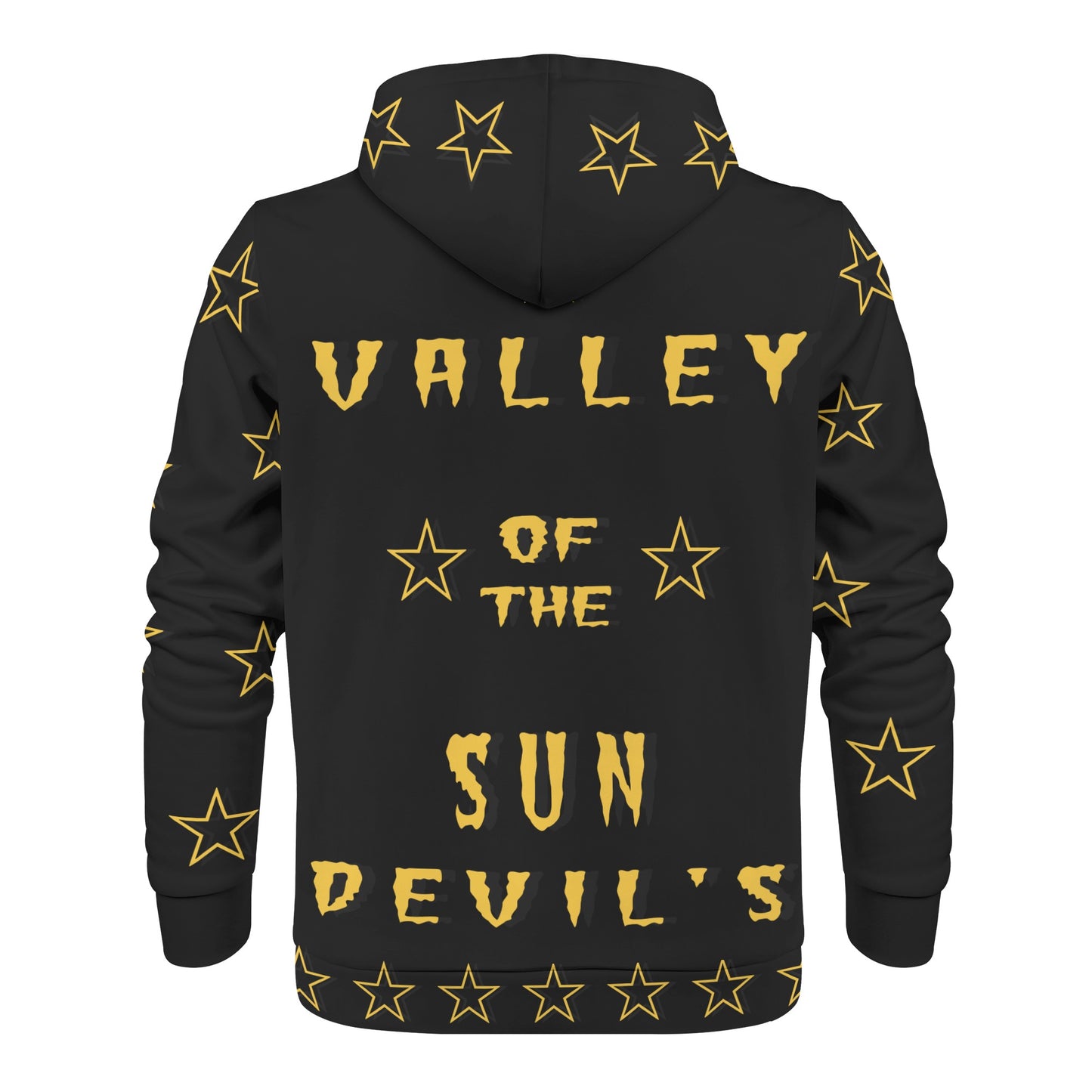 Sun Devil Follow The Fork Mens Black Zip Hoodie