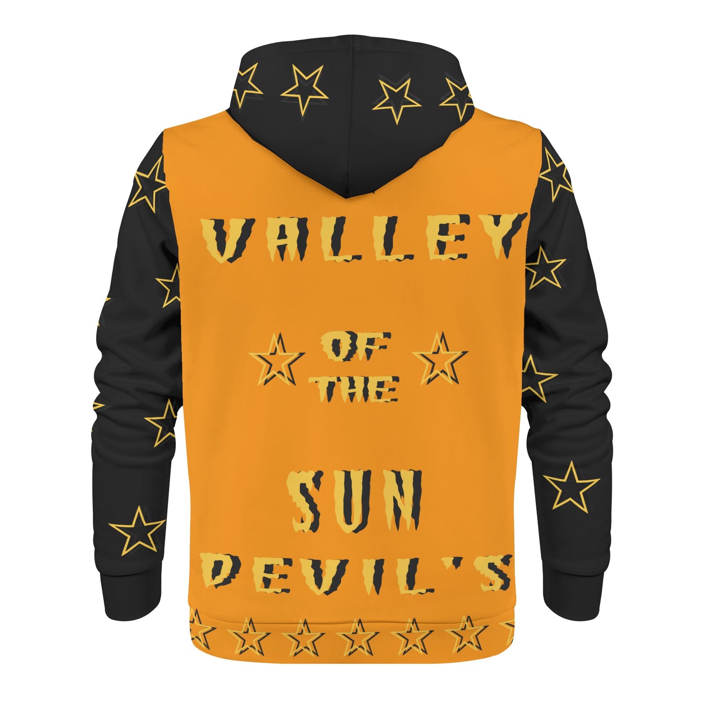 Sun Devil Follow The Fork Mens Orange/Black Zip Hoodie