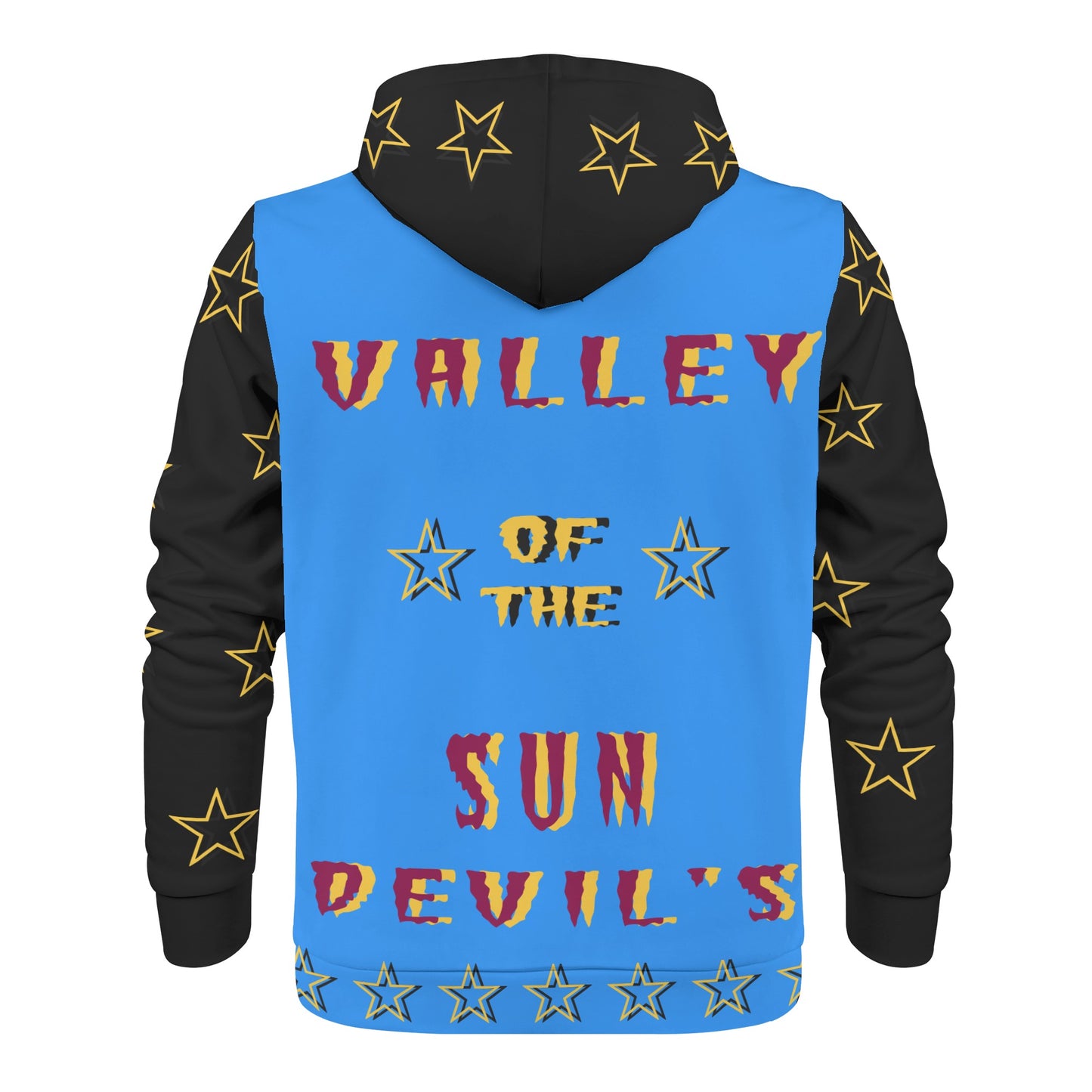 Sun Devil Follow The Fork Mens Blue/Black Zip Hoodie