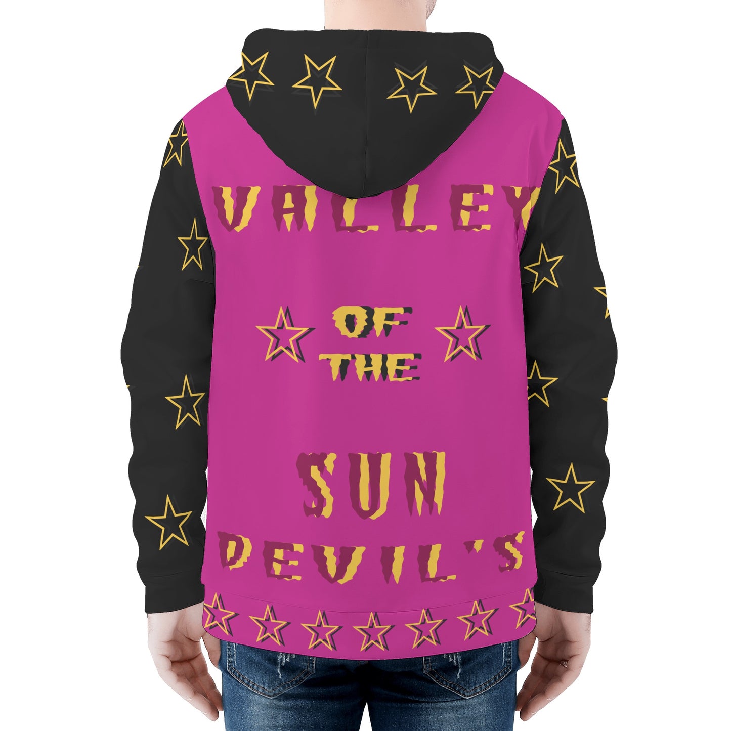 Sun Devil Follow The Fork Mens Purple/Black Zip Hoodie