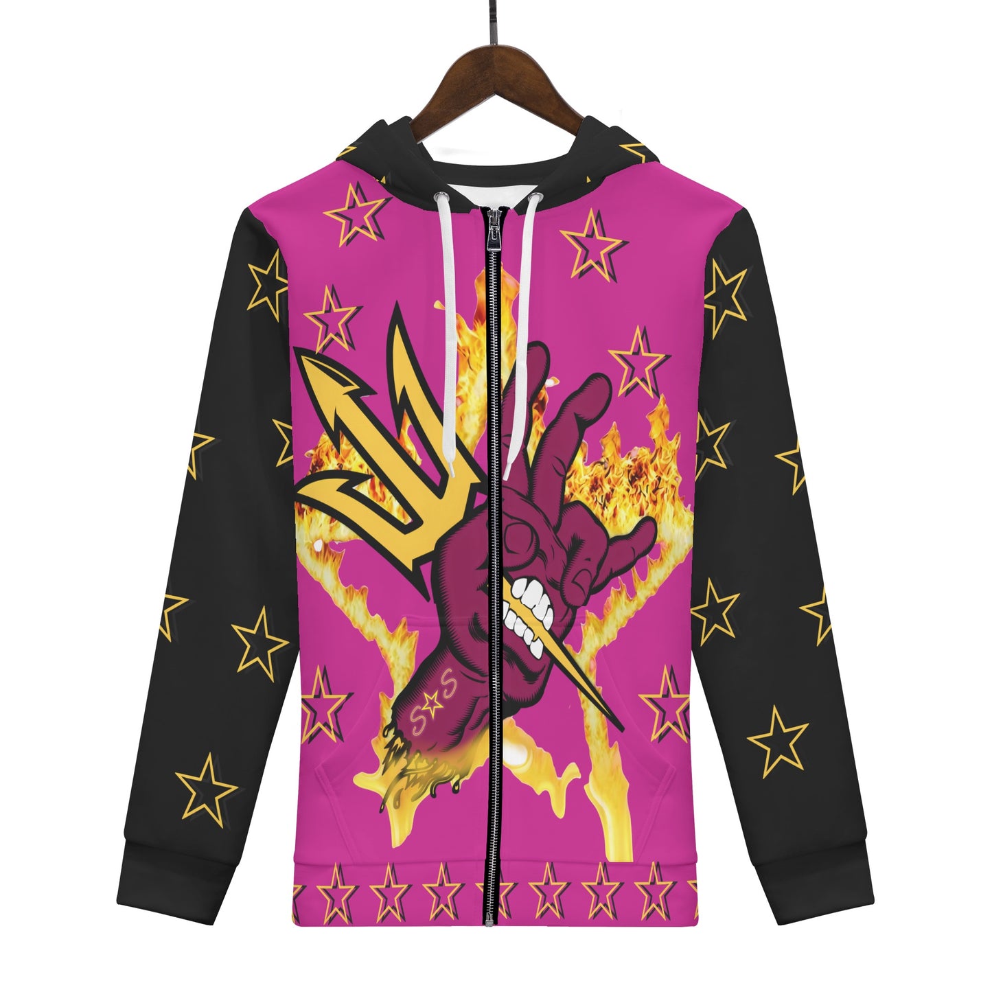 Sun Devil Follow The Fork Mens Purple/Black Zip Hoodie