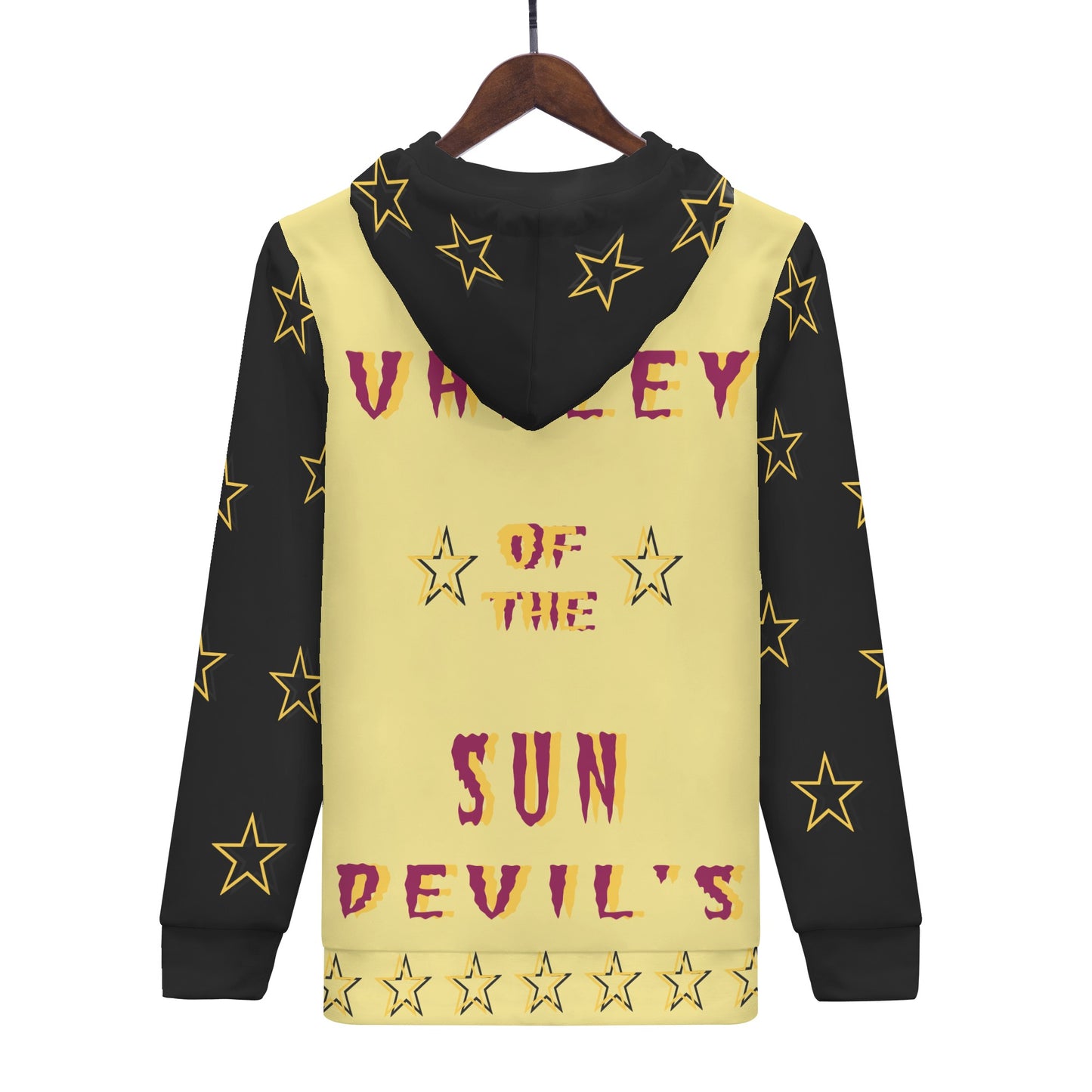 Sun Devil Follow The Fork Mens Tan/Black Zip Hoodie