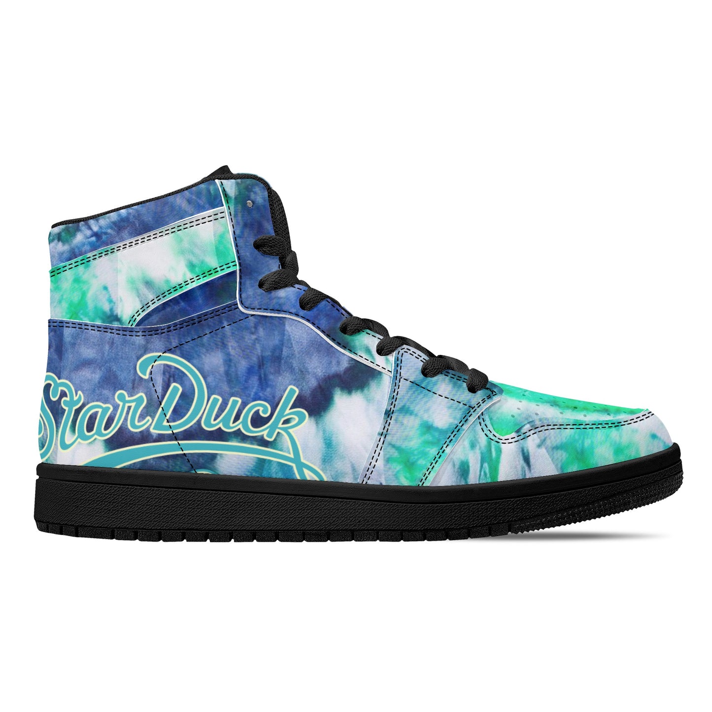 Star Duck 3 Tie-Die Limited Edition High Top Leather Star Kicks