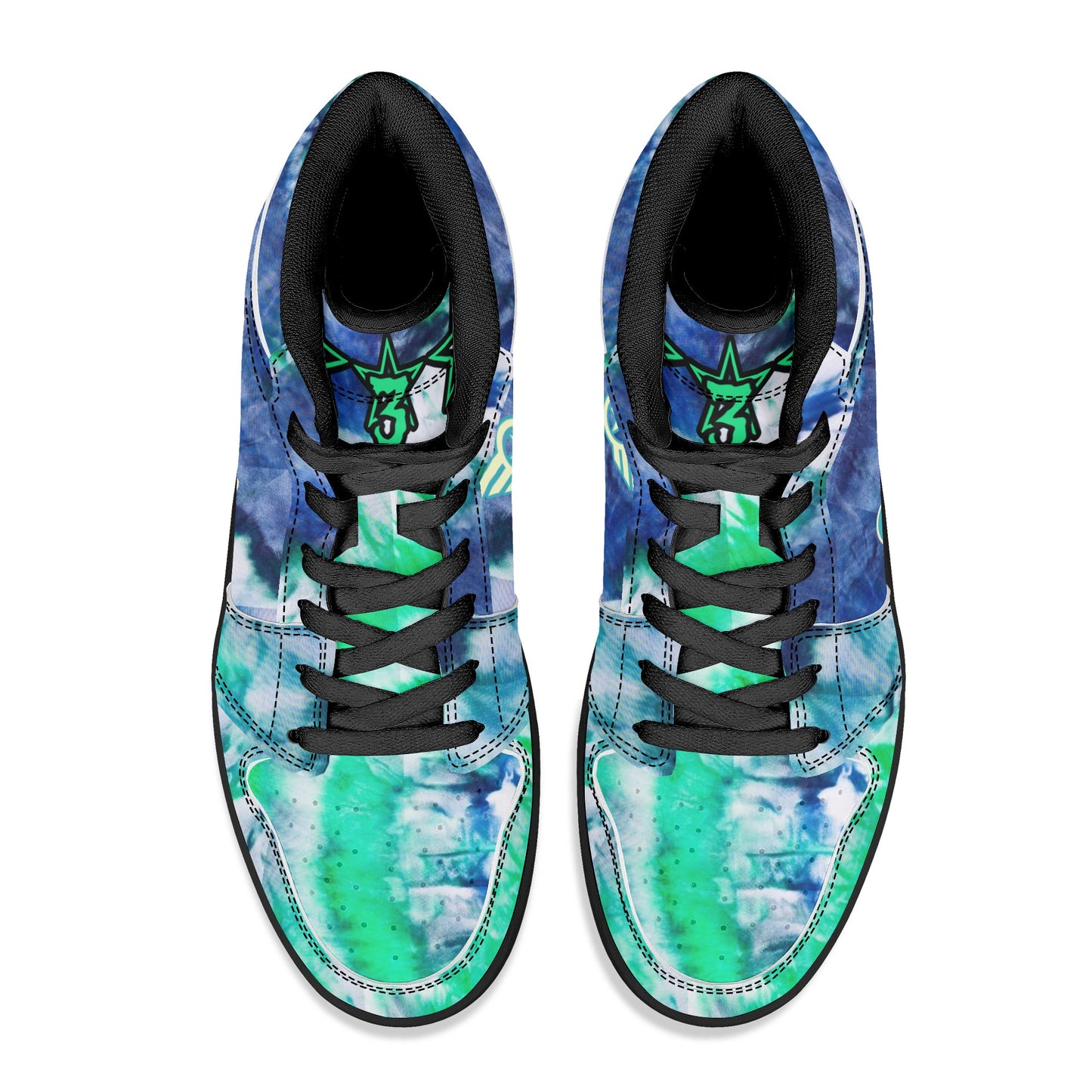 Star Duck 3 Tie-Die Limited Edition High Top Leather Star Kicks