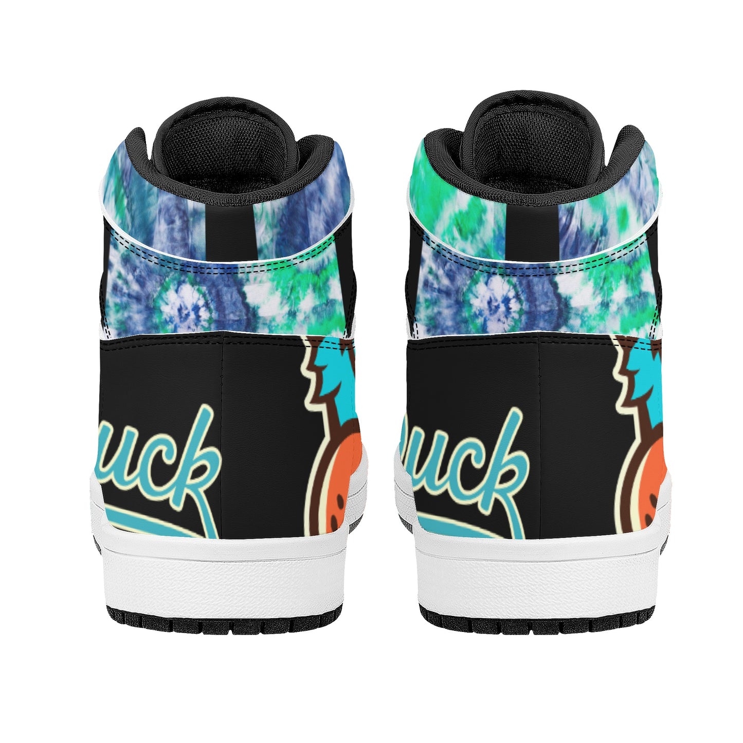 Star Duck 3 Tie-Die/Black Limited Edition High Top Leather Star Kicks