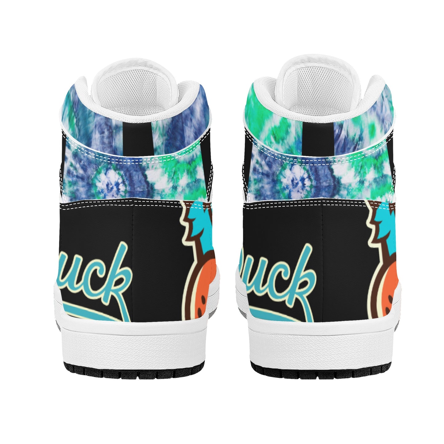 Star Duck 3 Tie-Die/Black Limited Edition High Top Leather Star Kicks