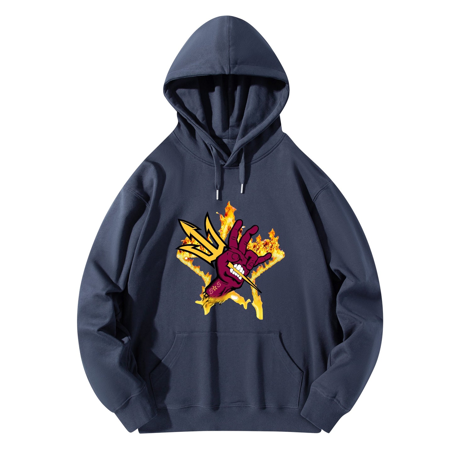 Sun Devil Forks Up Edition Adult Cotton Hoodie