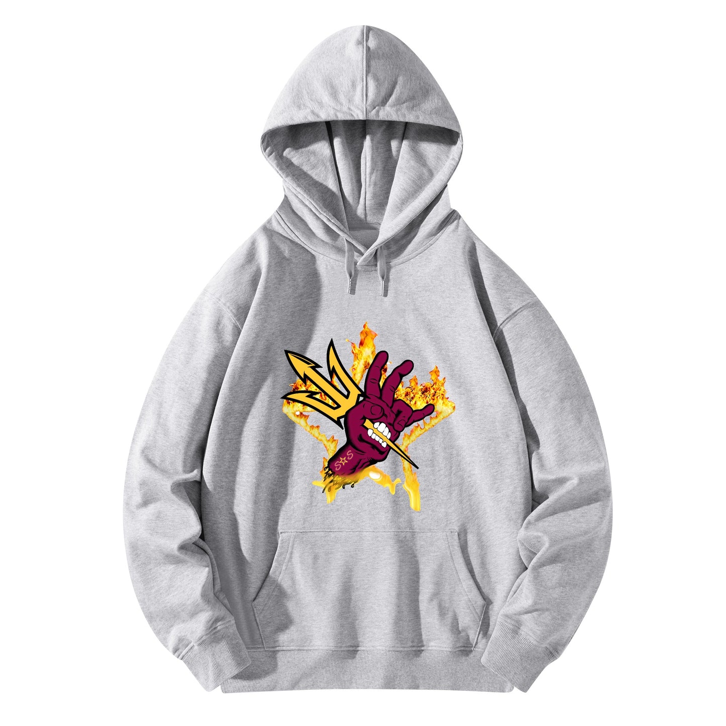 Sun Devil Forks Up Edition Adult Cotton Hoodie