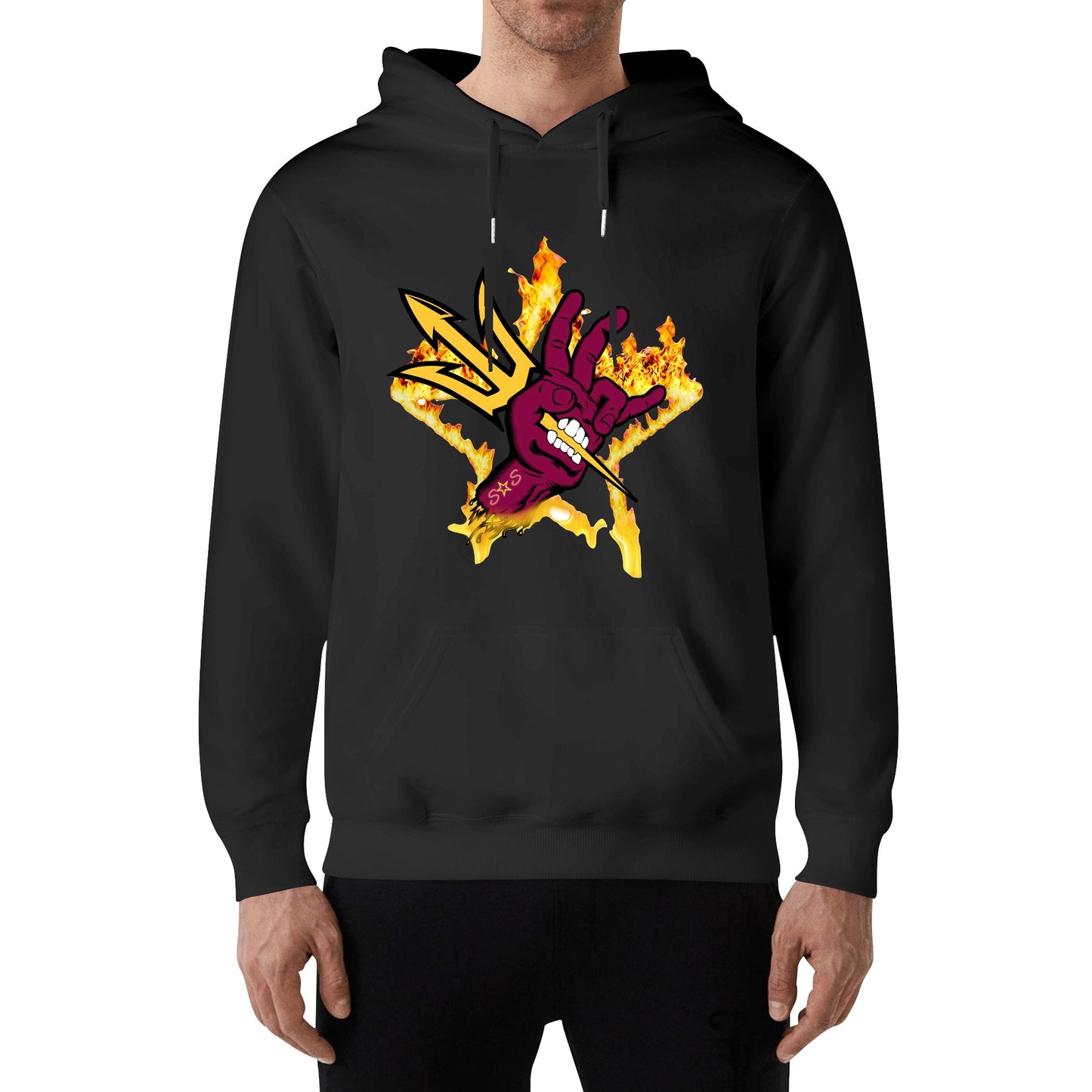 Sun Devil Forks Up Edition Adult Cotton Hoodie